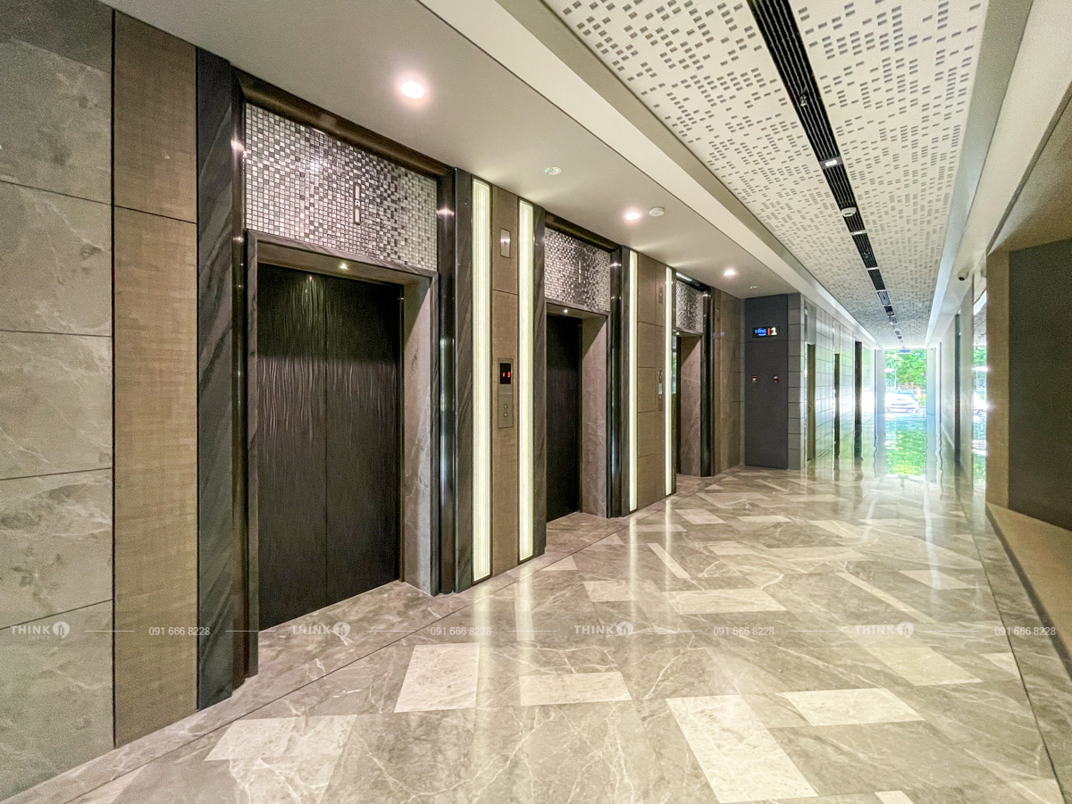 Khu vực sảnh thang máy toà nhà Diagon Building