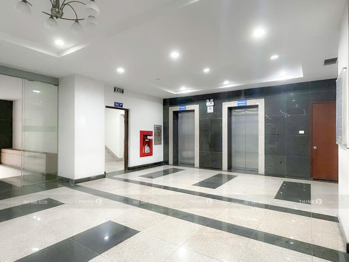 Khu vực sảnh toà nhà HEID Building Láng Hạ