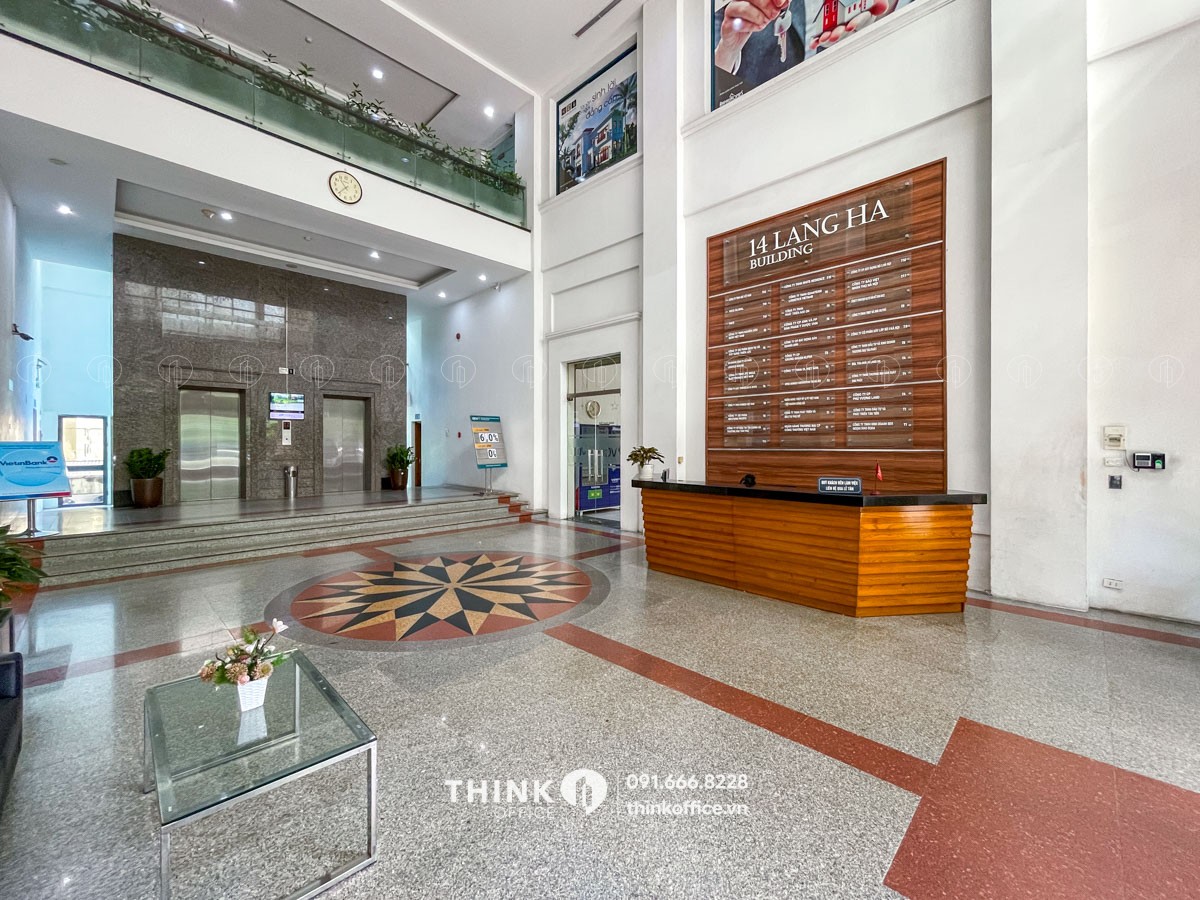 Sảnh toà nhà Hanco 3 Building 14 Láng Hạ