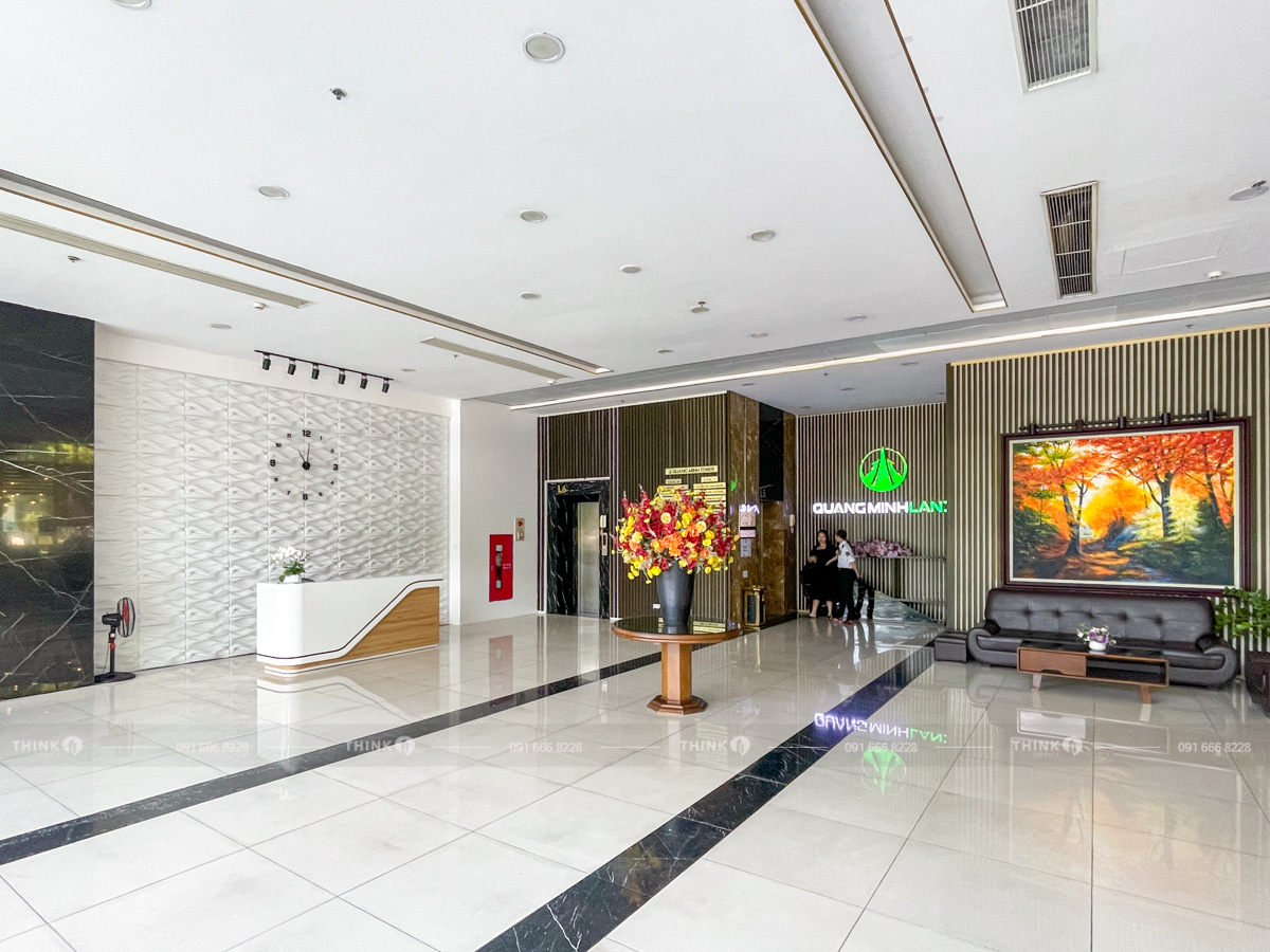 Khu vực sảnh toà nhà Quang Minh Tower N02 T3 Ngoại Giao Đoàn