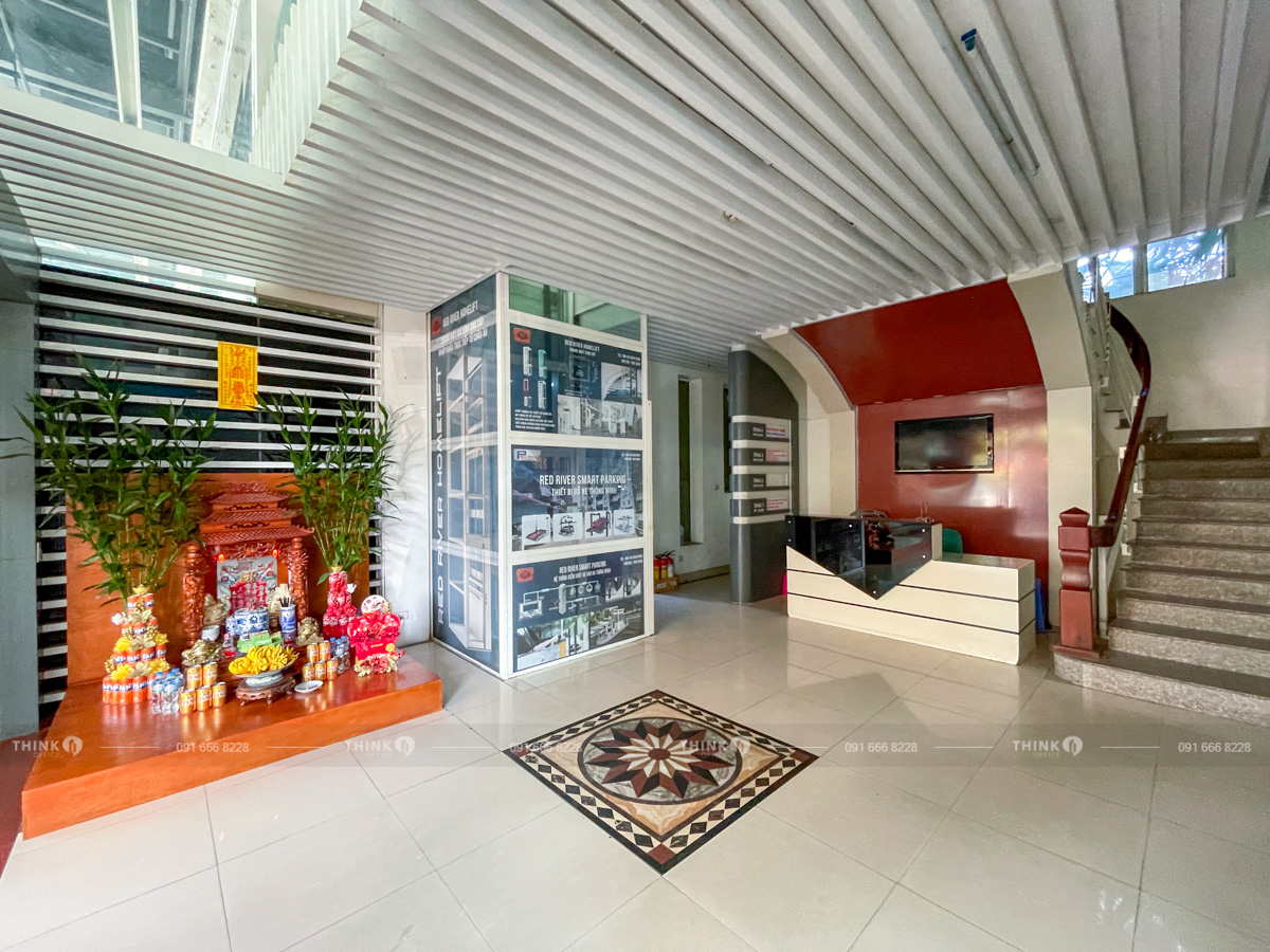 Khu vực sảnh toà nhà Red River Building Lê Văn Lương