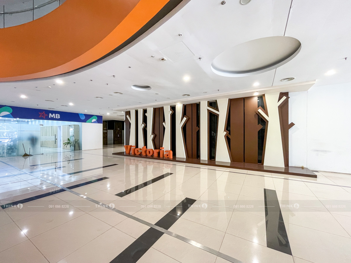 Khu vực sảnh toà nhà Victoria Văn Phú