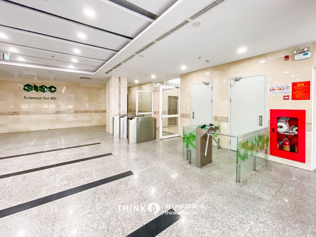 Khu vực sảnh bên văn phòng SISC Tower