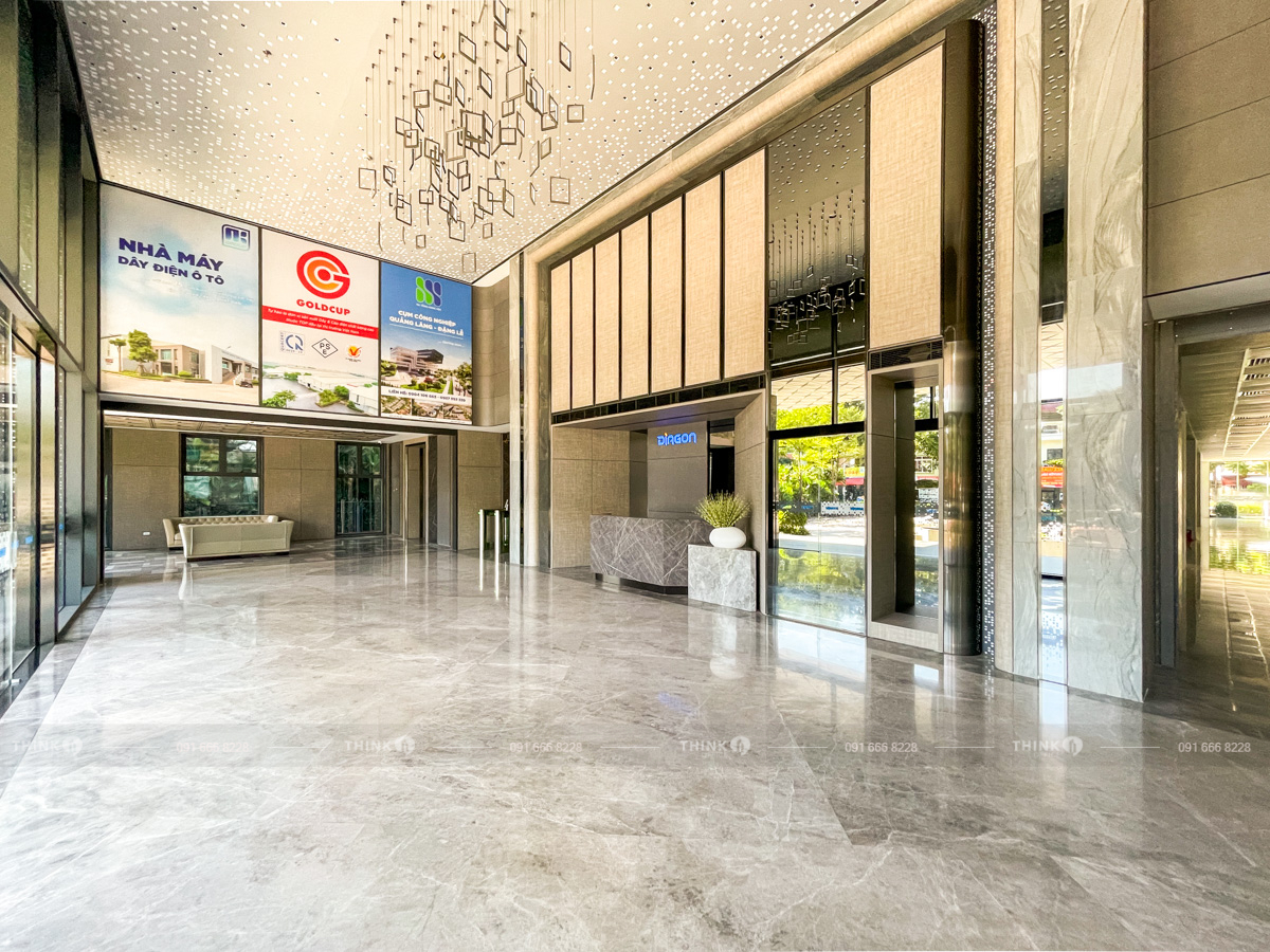 Khu vực sảnh văn phòng toà nhà Diagon Building