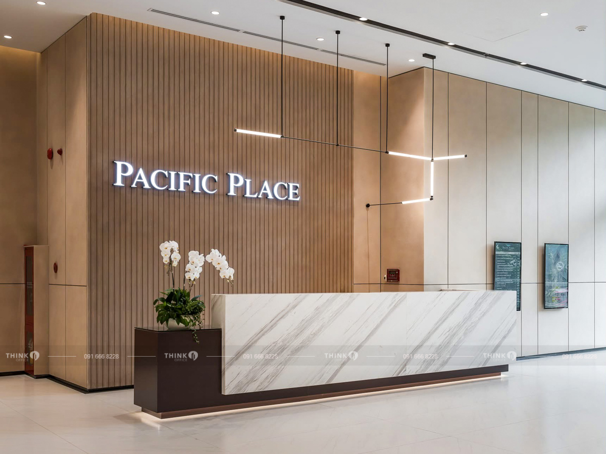 Khu vực sảnh văn phòng toà nhà Pacific Place