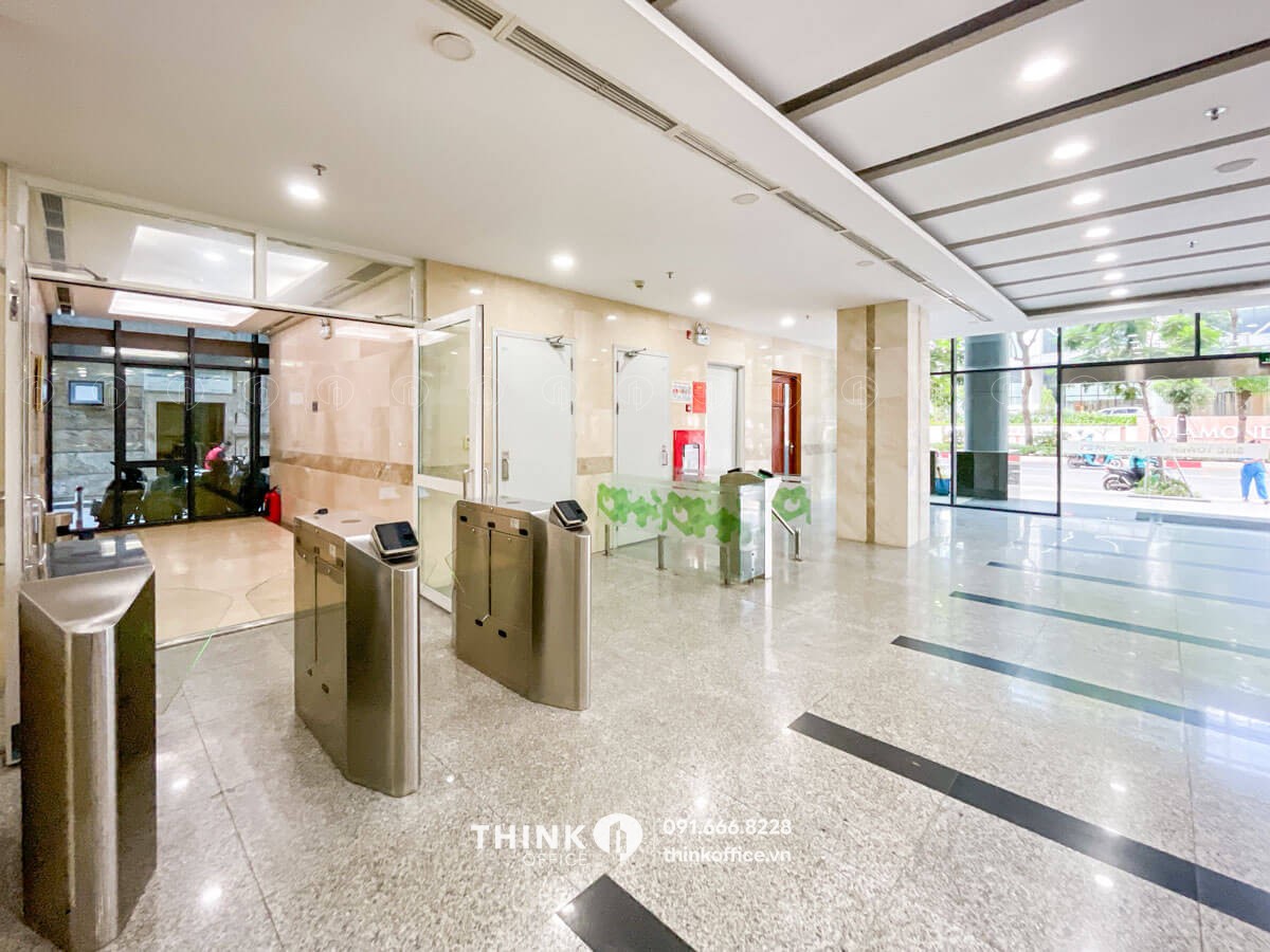 Khu vực trạm kiểm tra an ninh văn phòng toà nhà SISC Tower