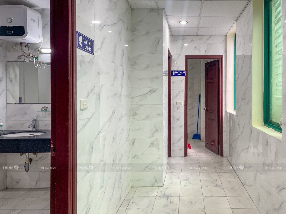 Khu vực vệ sinh toà nhà Vinare Building