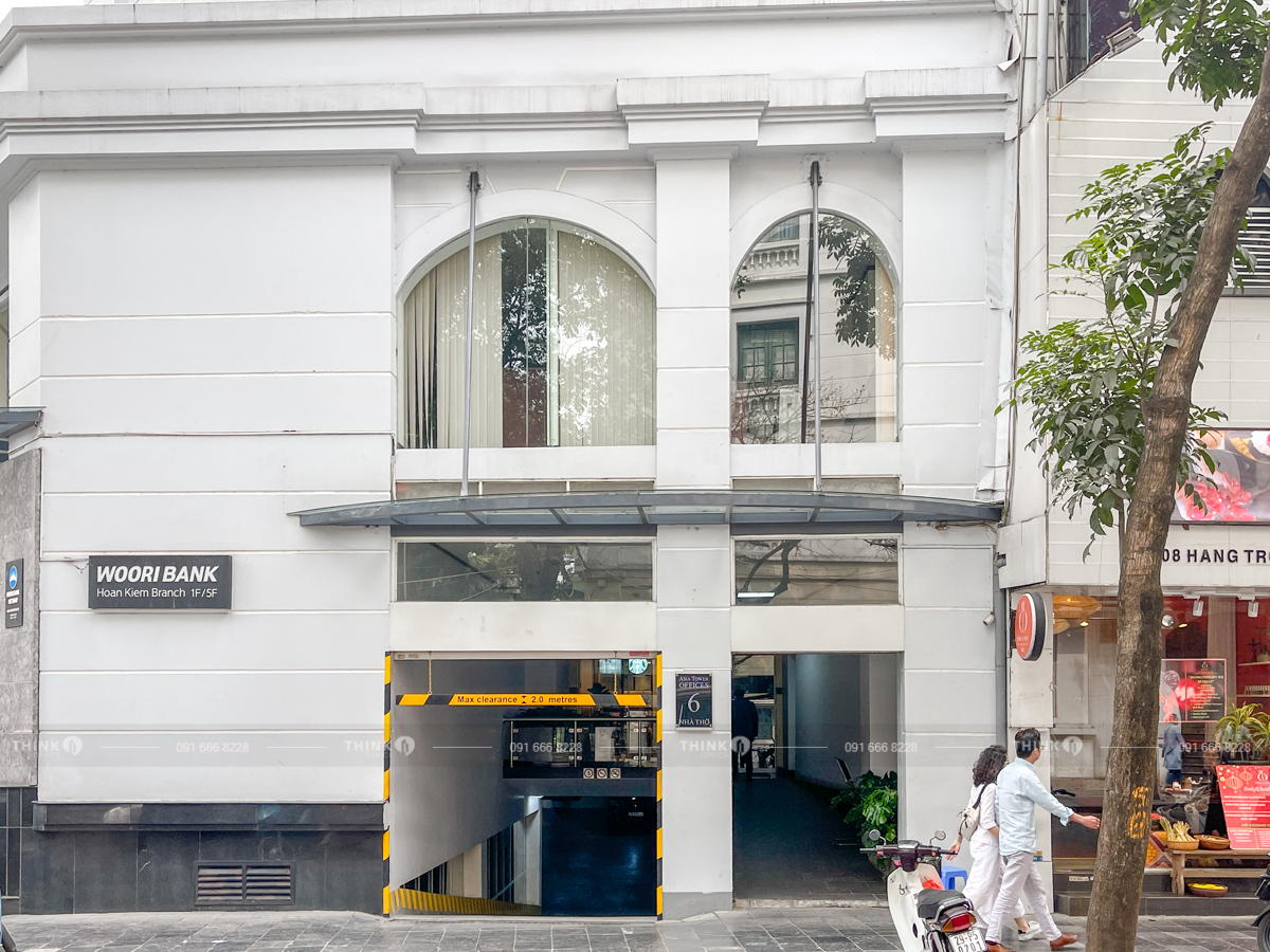 Lối vào hầm để xe toà nhà Asia Tower