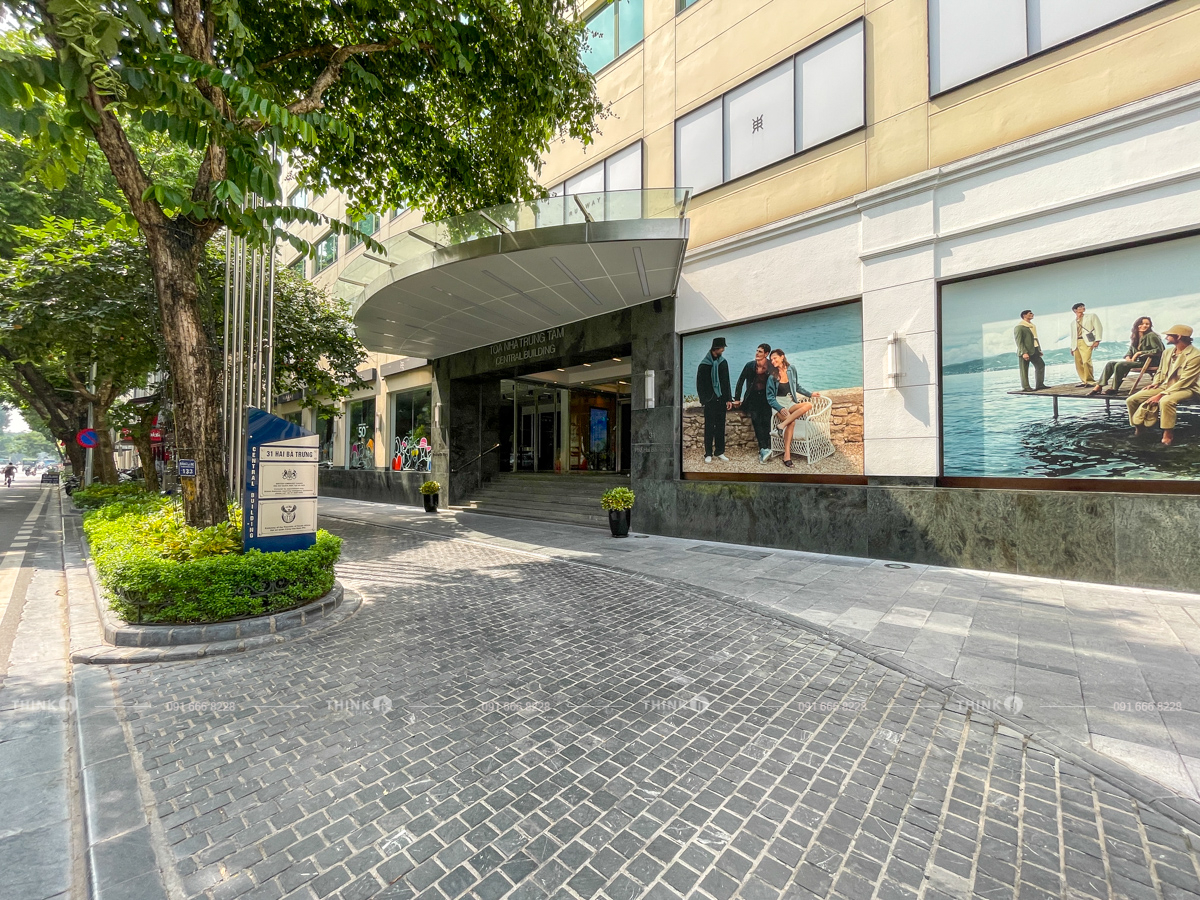 Lối vào khu vực đón khách Central Building Hai Bà Trưng