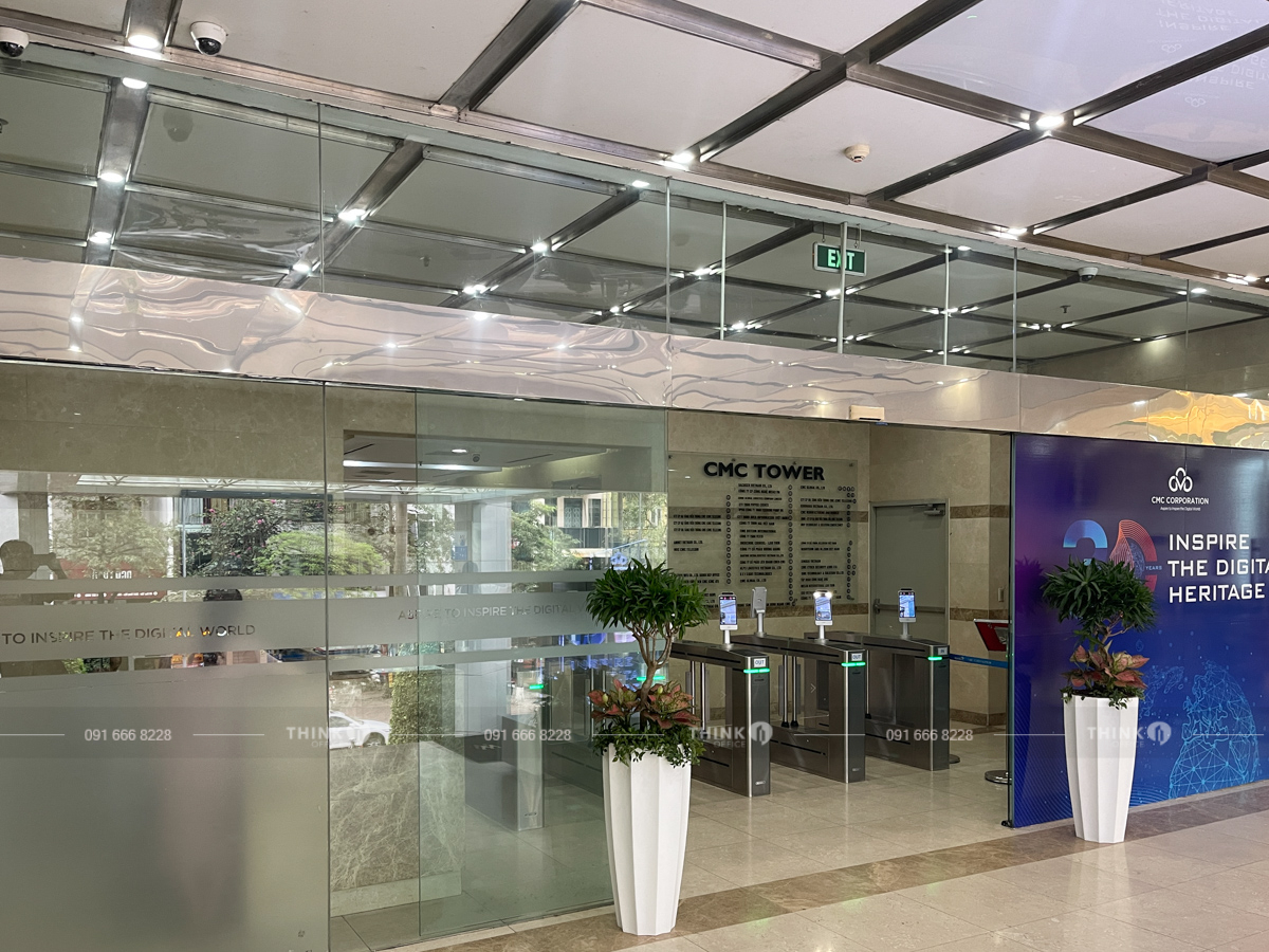 Lối vào sảnh CMC Tower Duy Tân