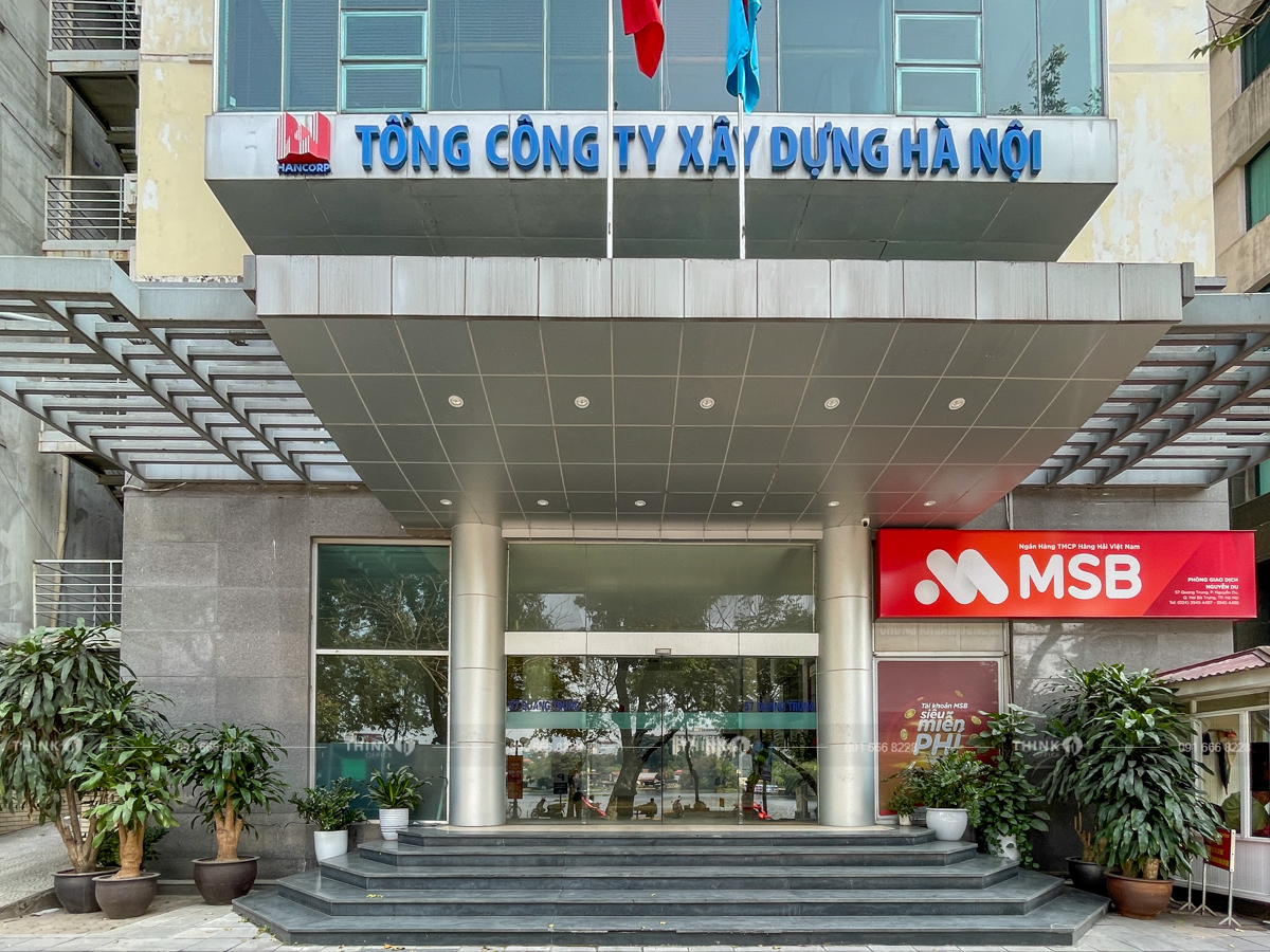 Lối vào sảnh toà nhà Hancorp Building 57 Quang Trung