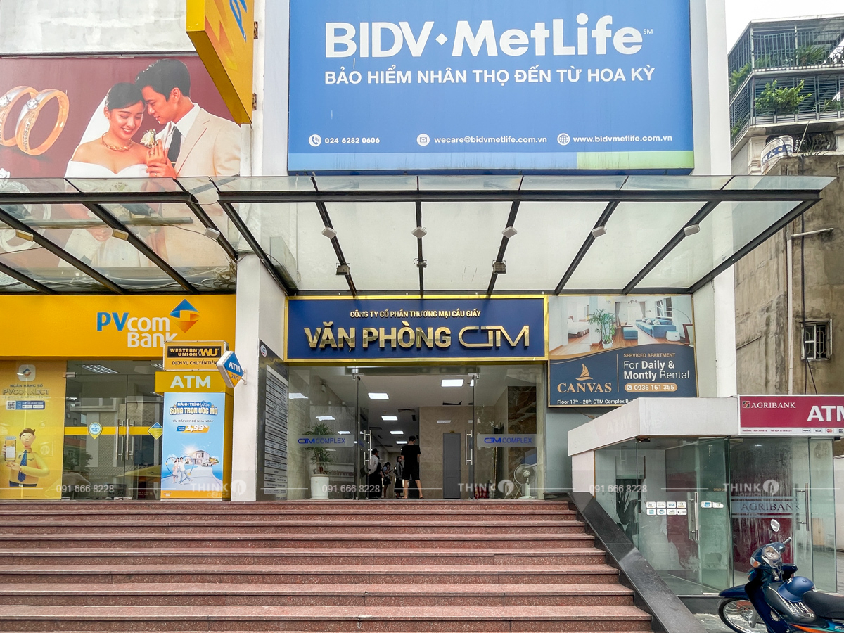 Lối vào sảnh văn phòng CTM Complex Cầu Giấy