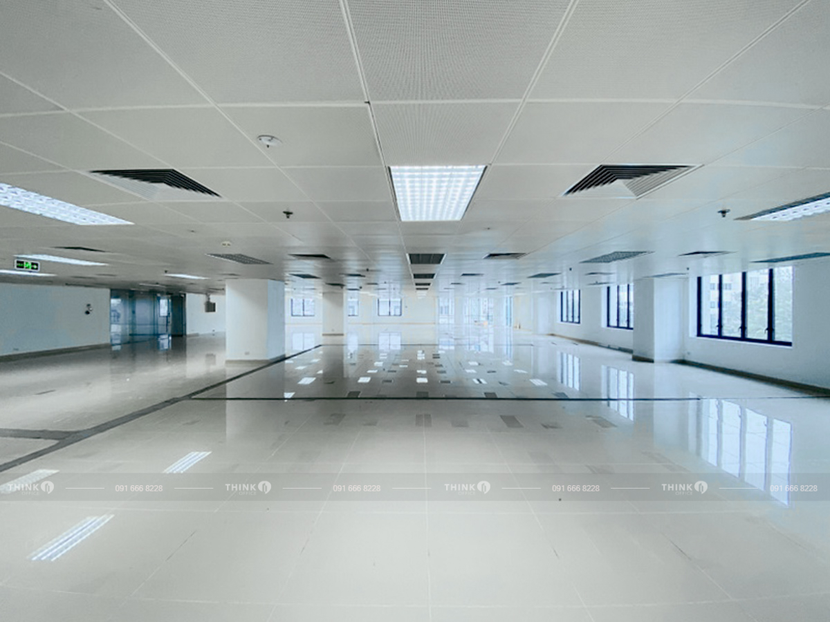 Mặt bằng cho thuê điển hình toà nhà Hồng Hà Center