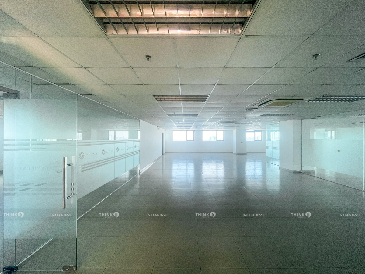 Mặt bằng cho thuê điển hình toà nhà Intracom Cầu Diễn
