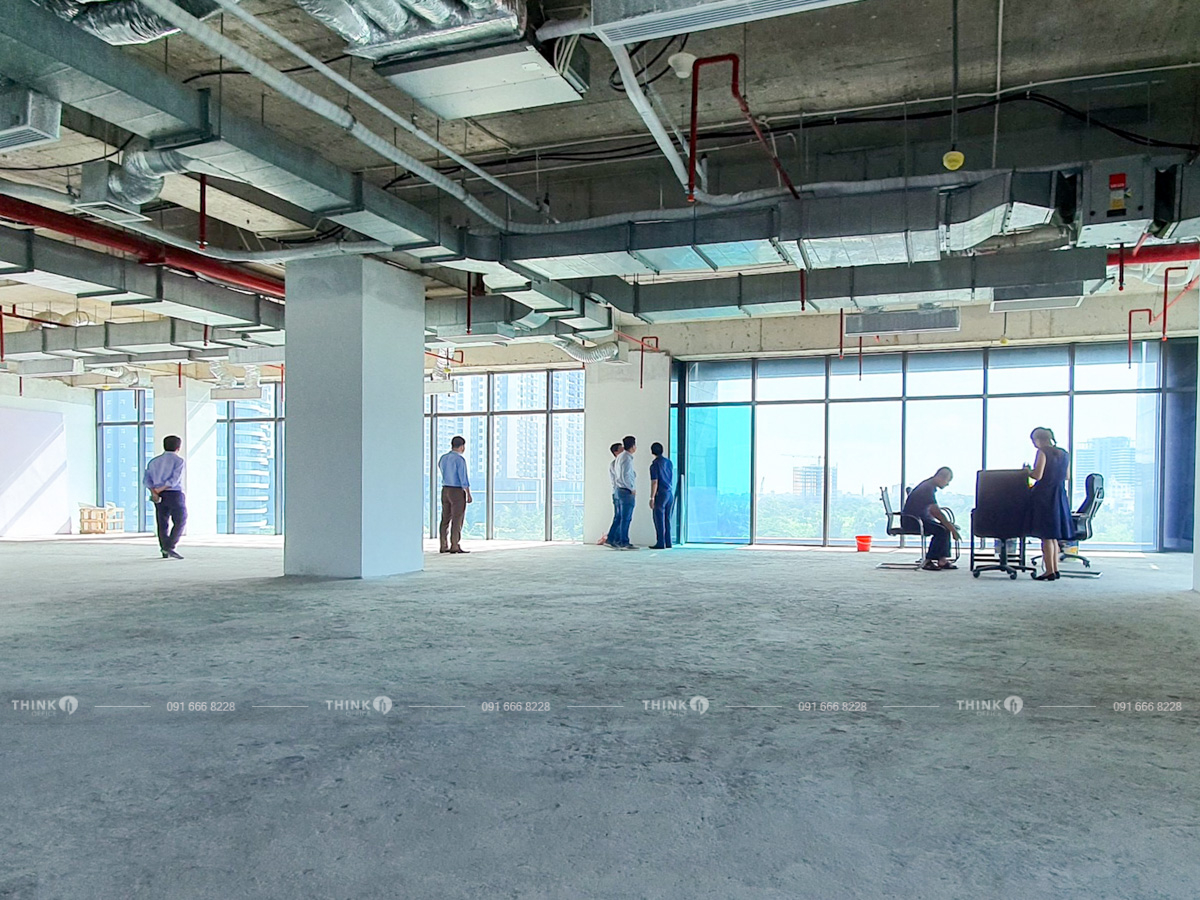 Mặt bằng văn phòng cho thuê điển hình toà N03 T1 Ngoại Giao Đoàn