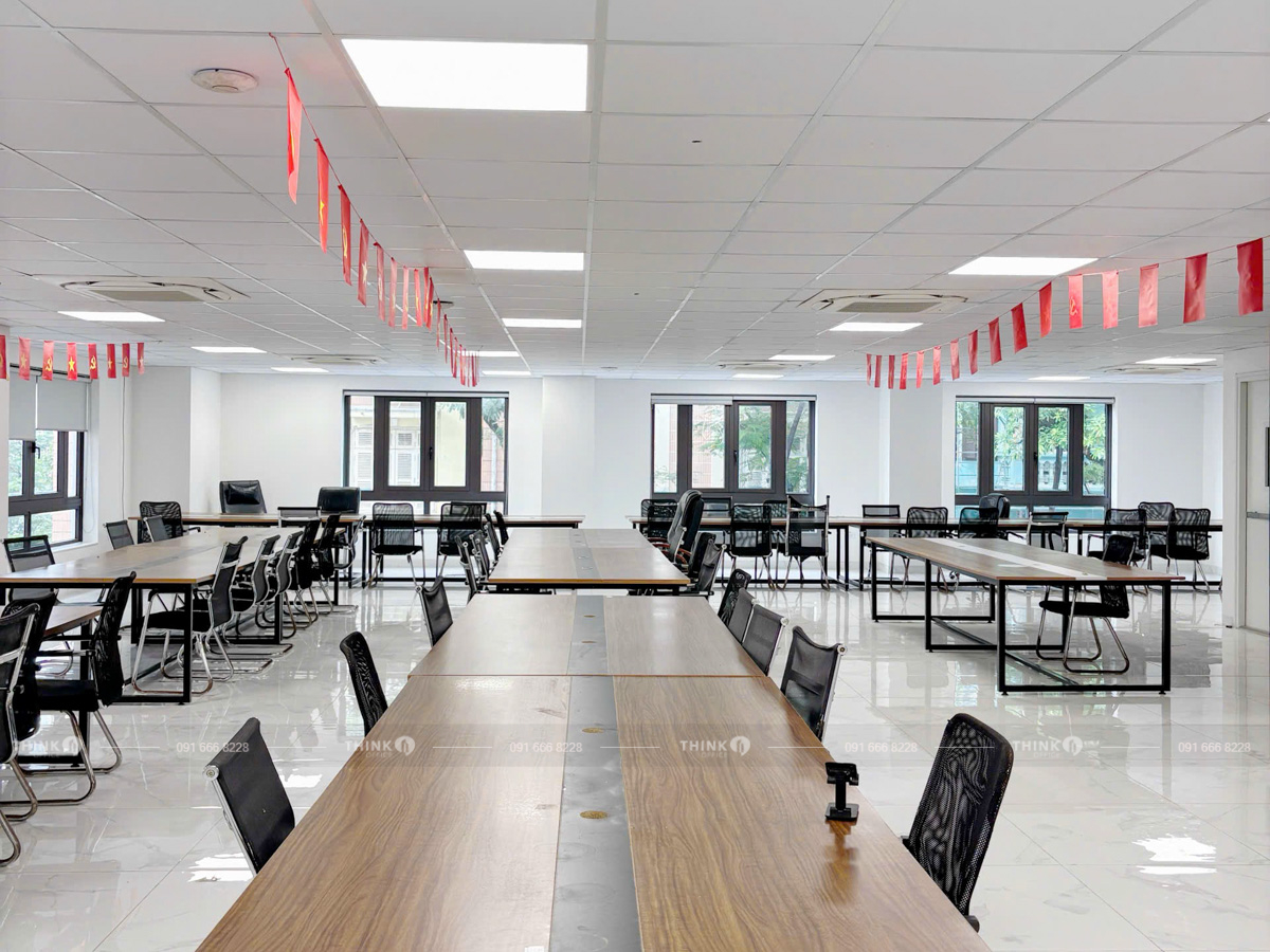 Mặt bằng văn phòng cho thuê điển hình toà nhà Sky Building Vũ Ngọc Phan