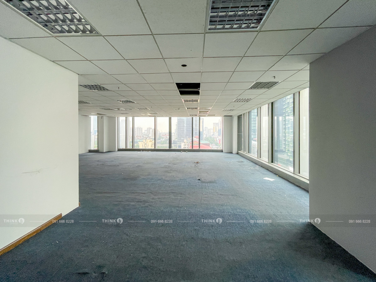 Mặt bằng văn phòng cho thuê điển hình toà nhà Vinaconex Tower Láng Hạ