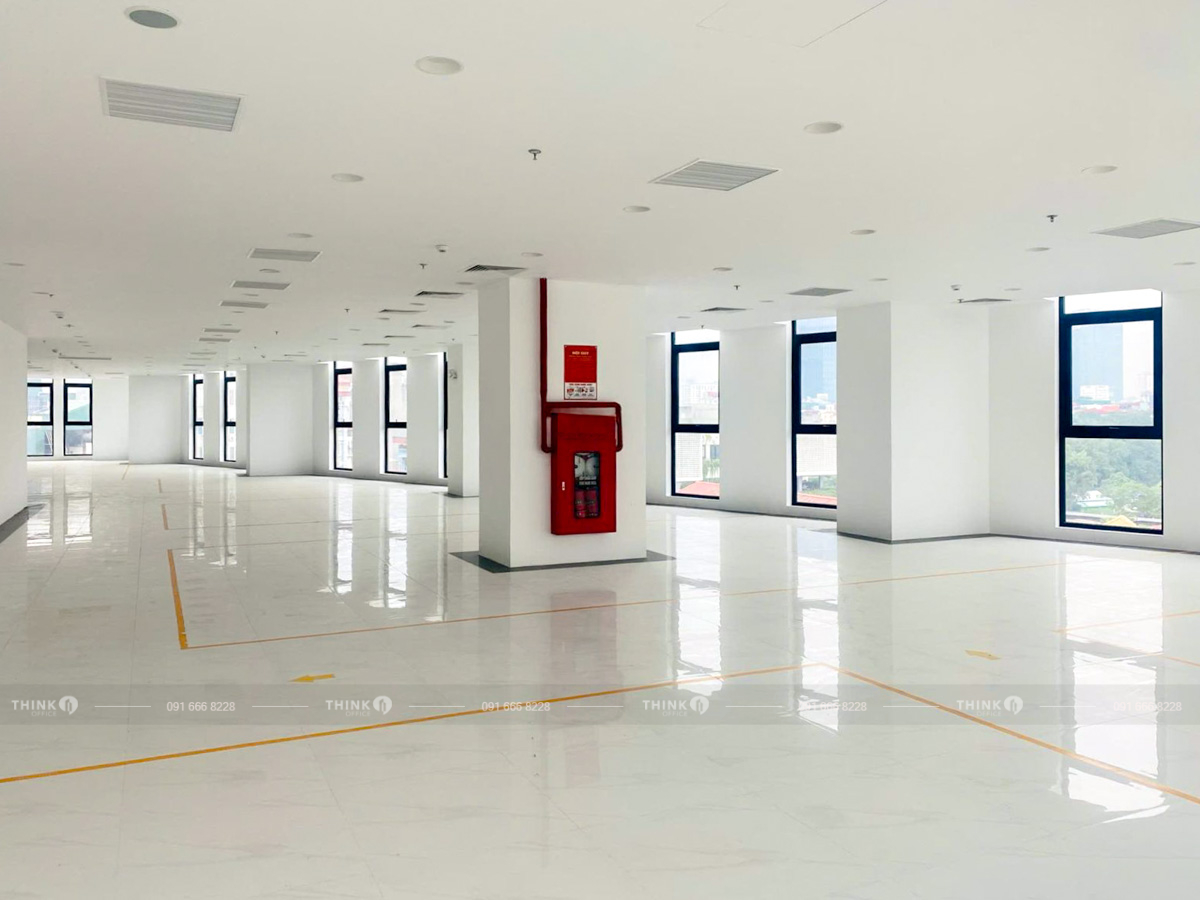 Mặt bằng văn phòng điển hình cho thuê Hateco Laroma