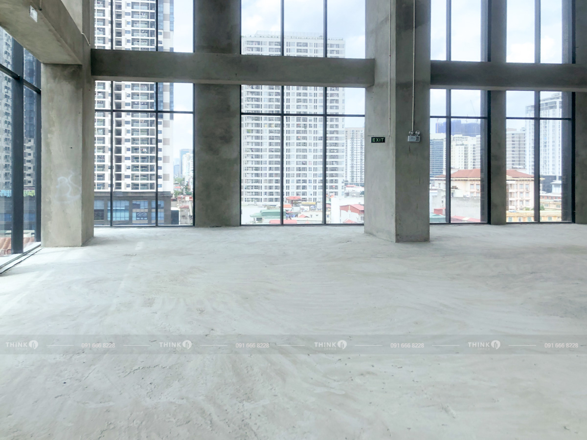 Mặt bằng văn phòng điển hình cho thuê toà nhà Gold Tower