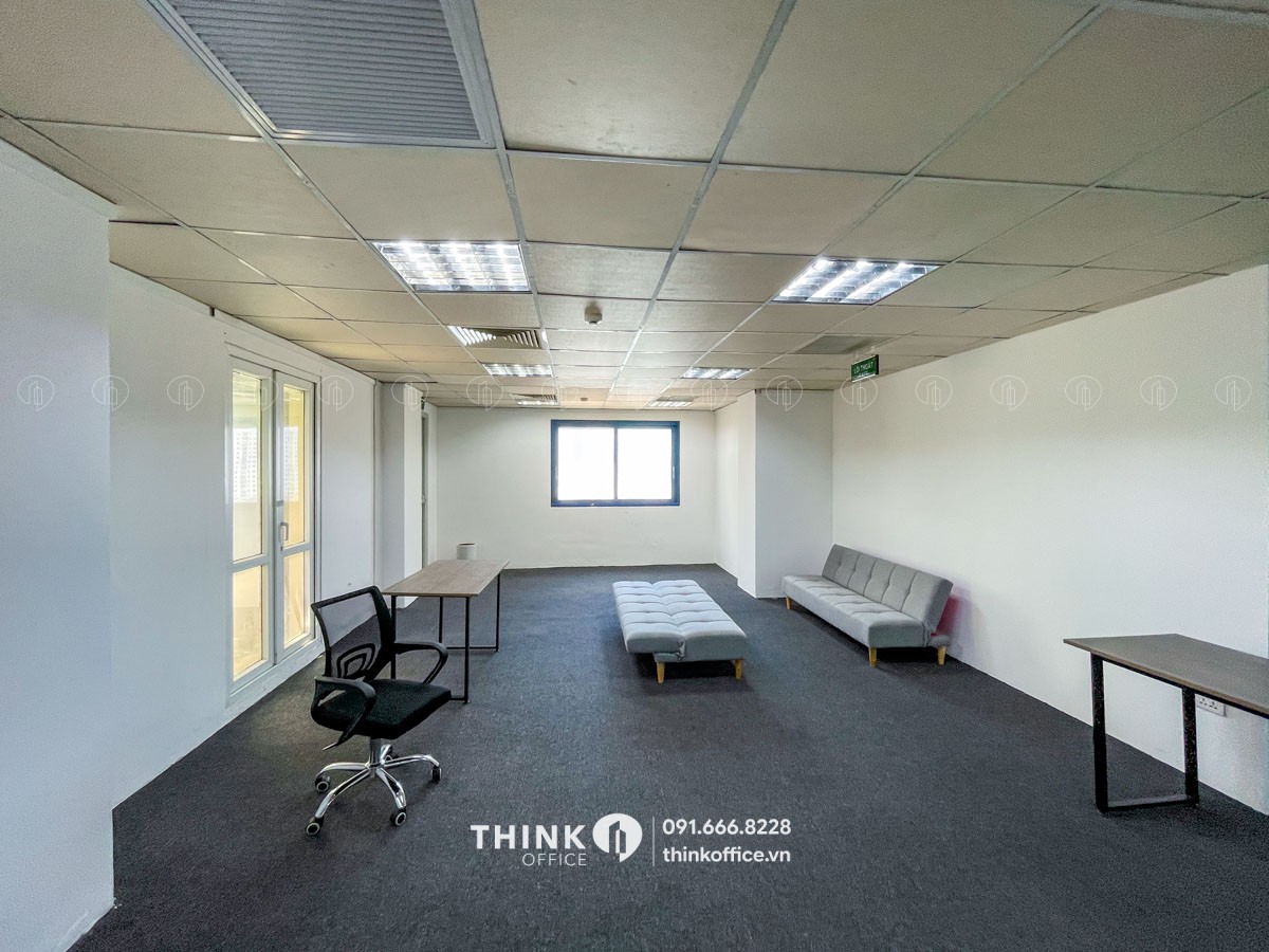 Mặt bằng văn phòng trống sẵn nội thất cho thuê toà nhà Hanco 3 Building