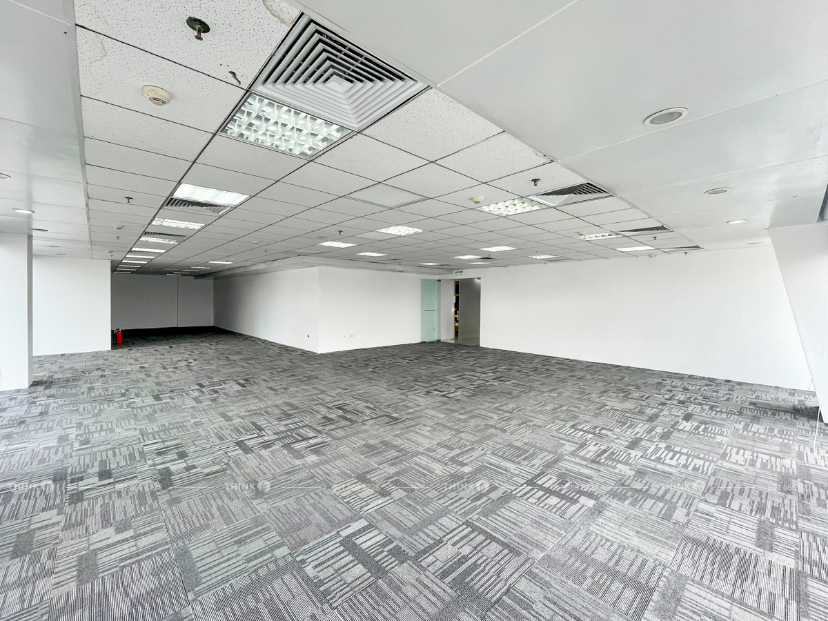 Mặt bằng văn phòng trống cho thuê điển hình toà nhà Leadvisors Place