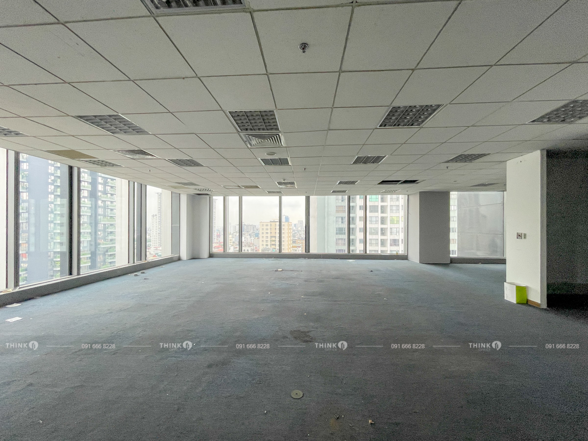 Mặt bằng văn phòng trống điển hình Vinaconex Tower
