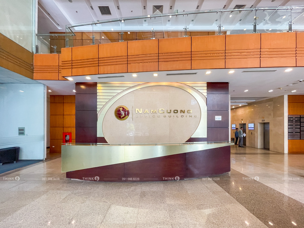 Sảnh lễ tân toà nhà Nam Cường Building