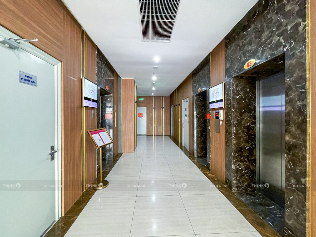 Sảnh thang máy toà nhà MHDI Lê Đức Thọ