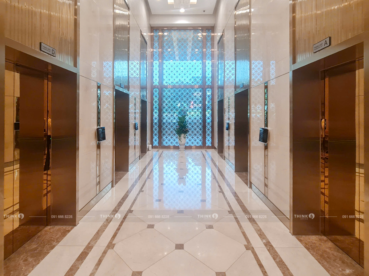 Sảnh thang máy văn phòng BRG Tower Trần Quang Khải