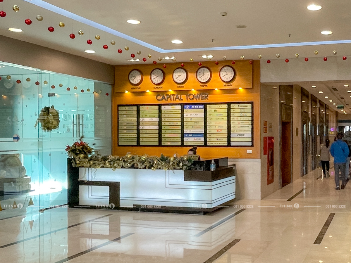 Sảnh toà nhà Capital Tower Trần Hưng Đạo