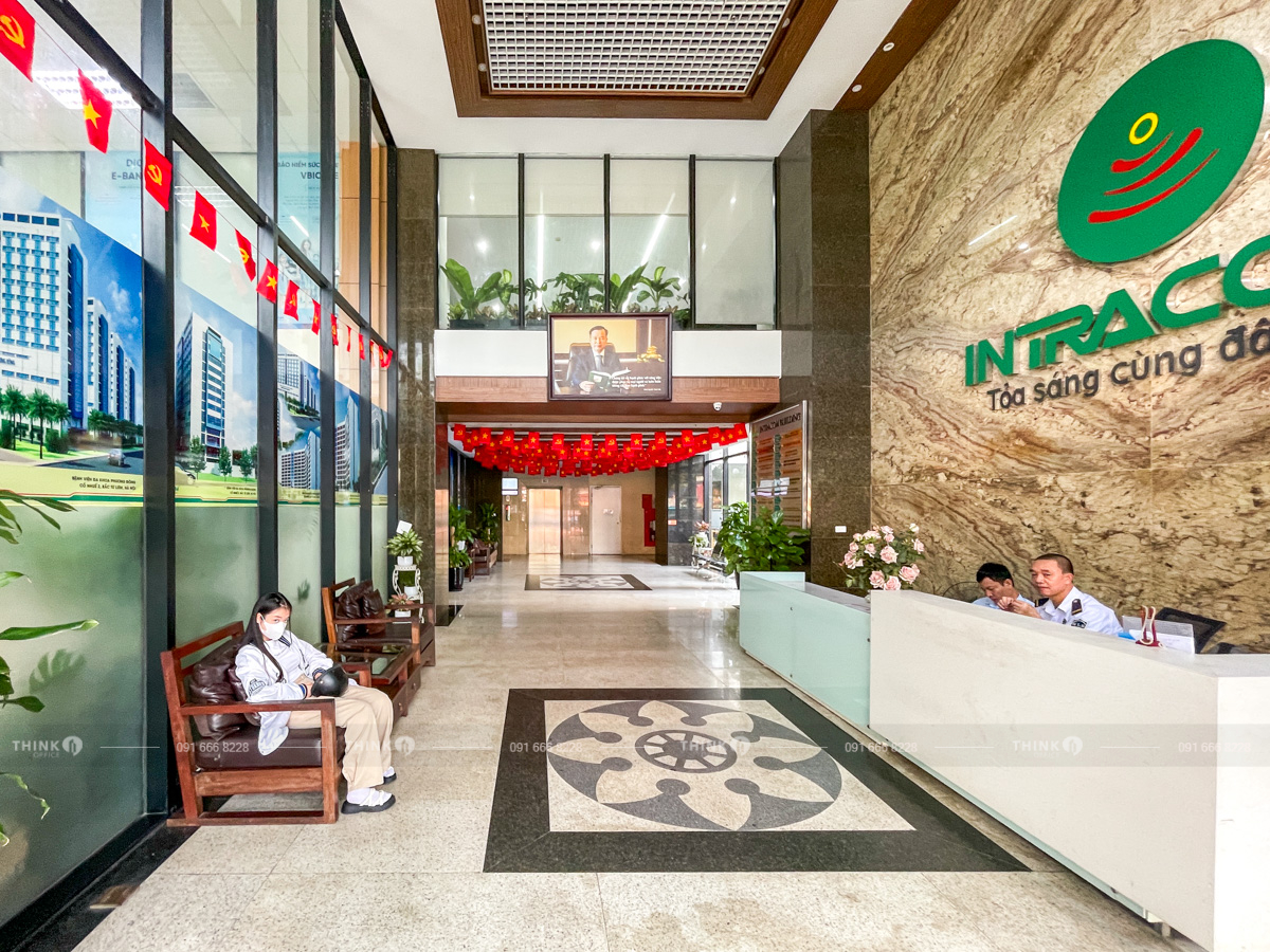 Sảnh toà nhà Intracom Cầu Diễn