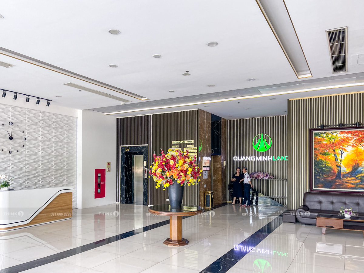 Sảnh toà nhà Quang Minh Tower N02 T3 Ngoại Giao Đoàn