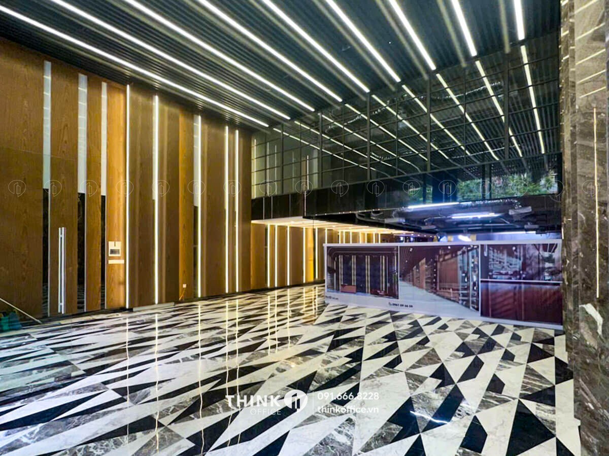 Sảnh chính văn phòng toà nhà TVL Building 153 Đội Cấn
