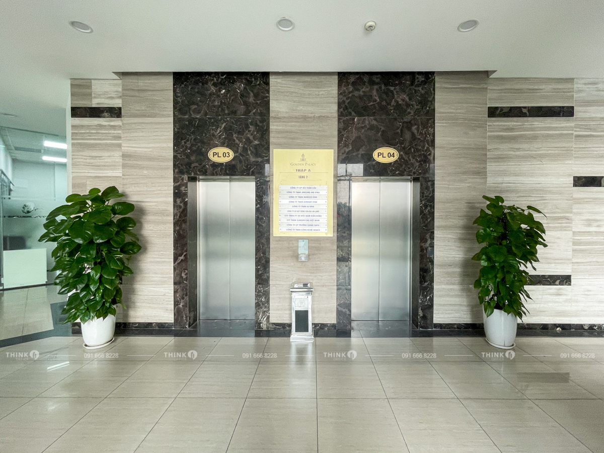 Thang máy văn phòng toà nhà Golden Palace Mễ Trì