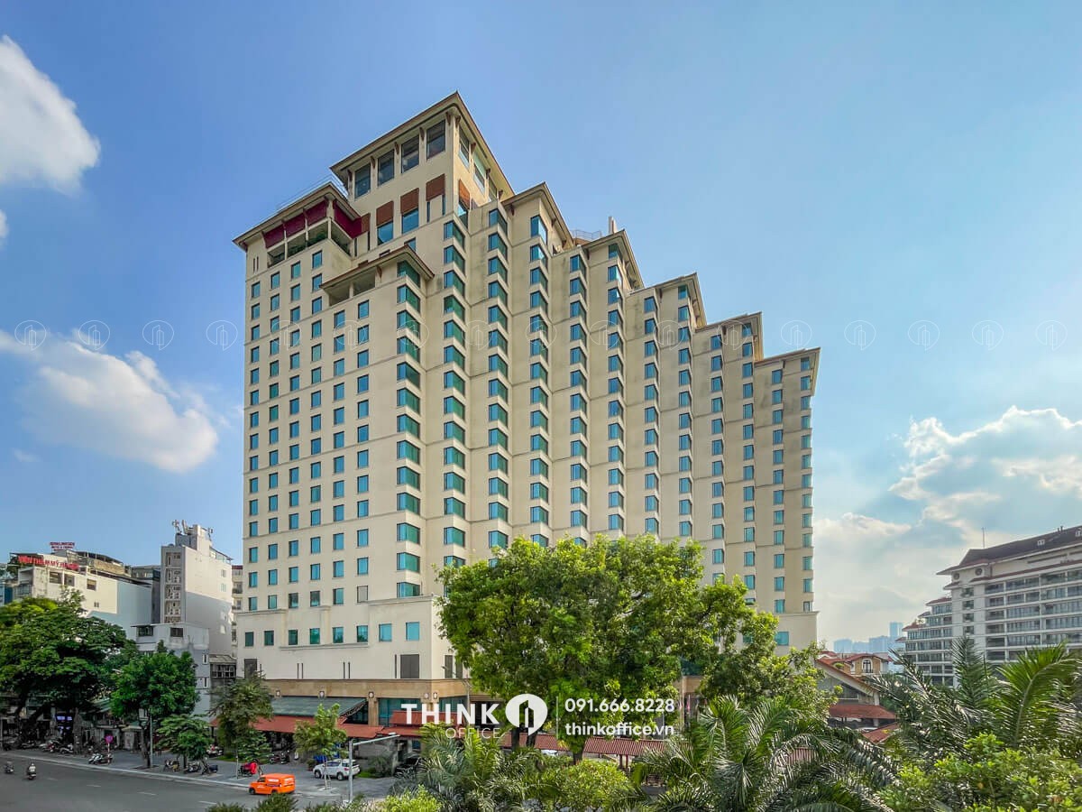 Toà nhà Pan Pacific Hanoi từ trên cao
