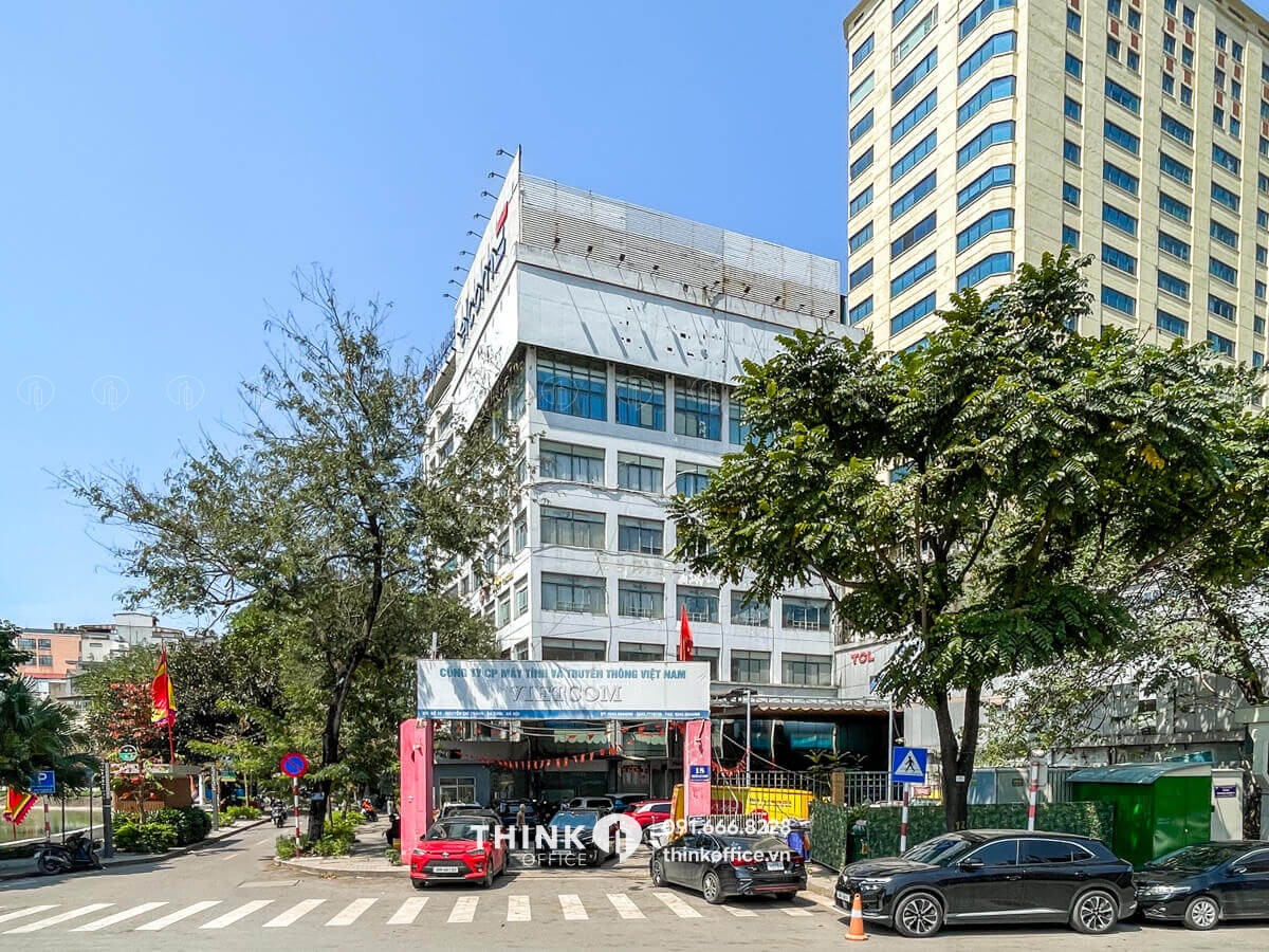 Toàn cảnh ngoài toà nhà văn phòng Vietcom Building 18 Nguyễn Chí Thanh