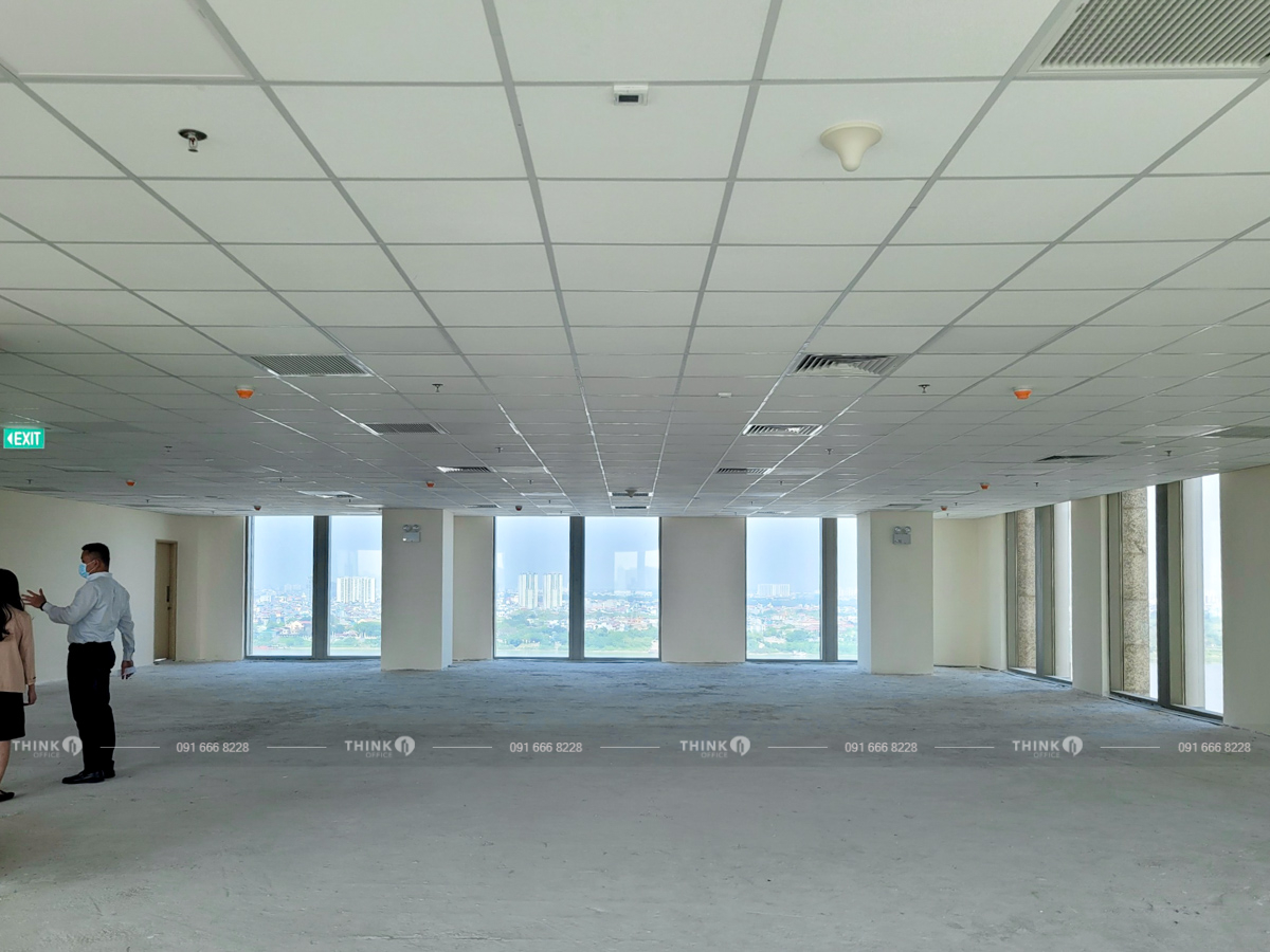 Văn phòng trống điển hình cho thuê BRG Tower Trần Quang Khải