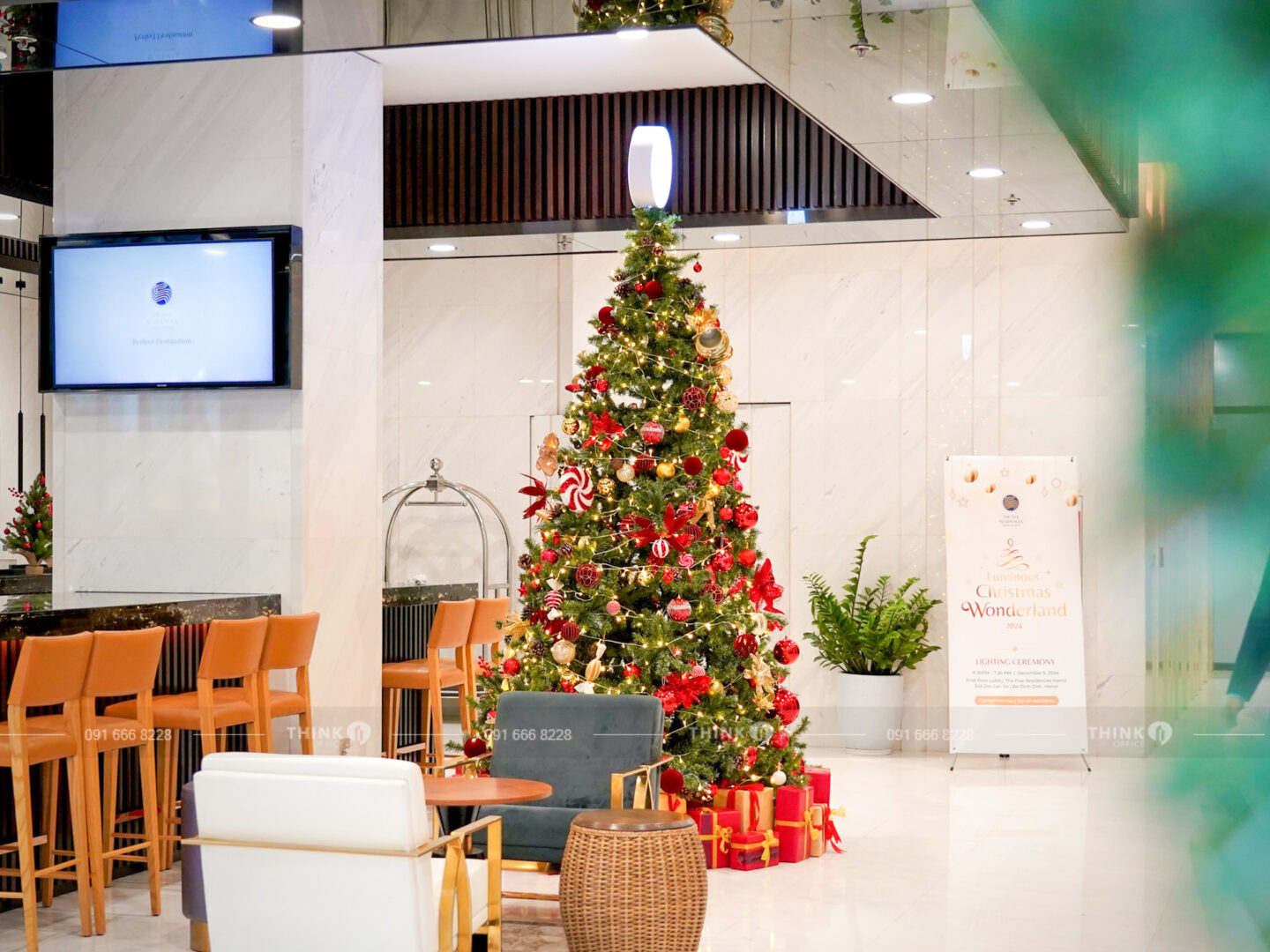 Khu vực sảnh toà nhà The Five Residence Hanoi