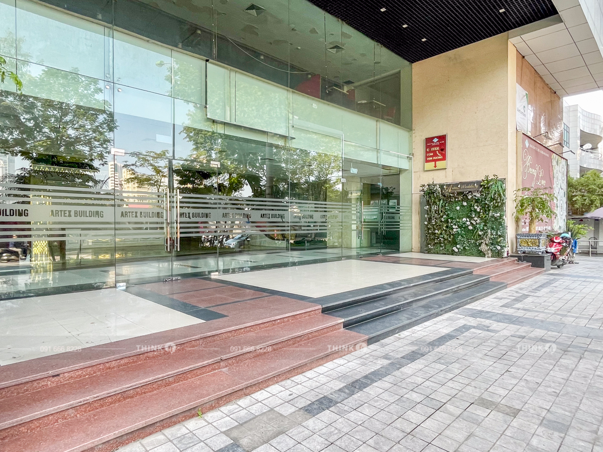 Lối vào sảnh toà nhà Artex Building Ngọc Khánh