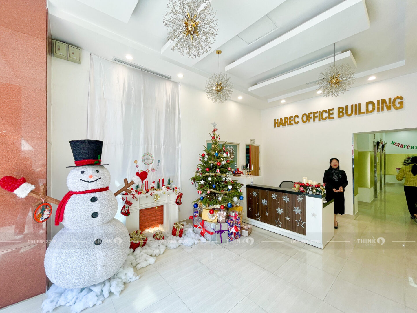 Sảnh lễ tân toà nhà Harec Building
