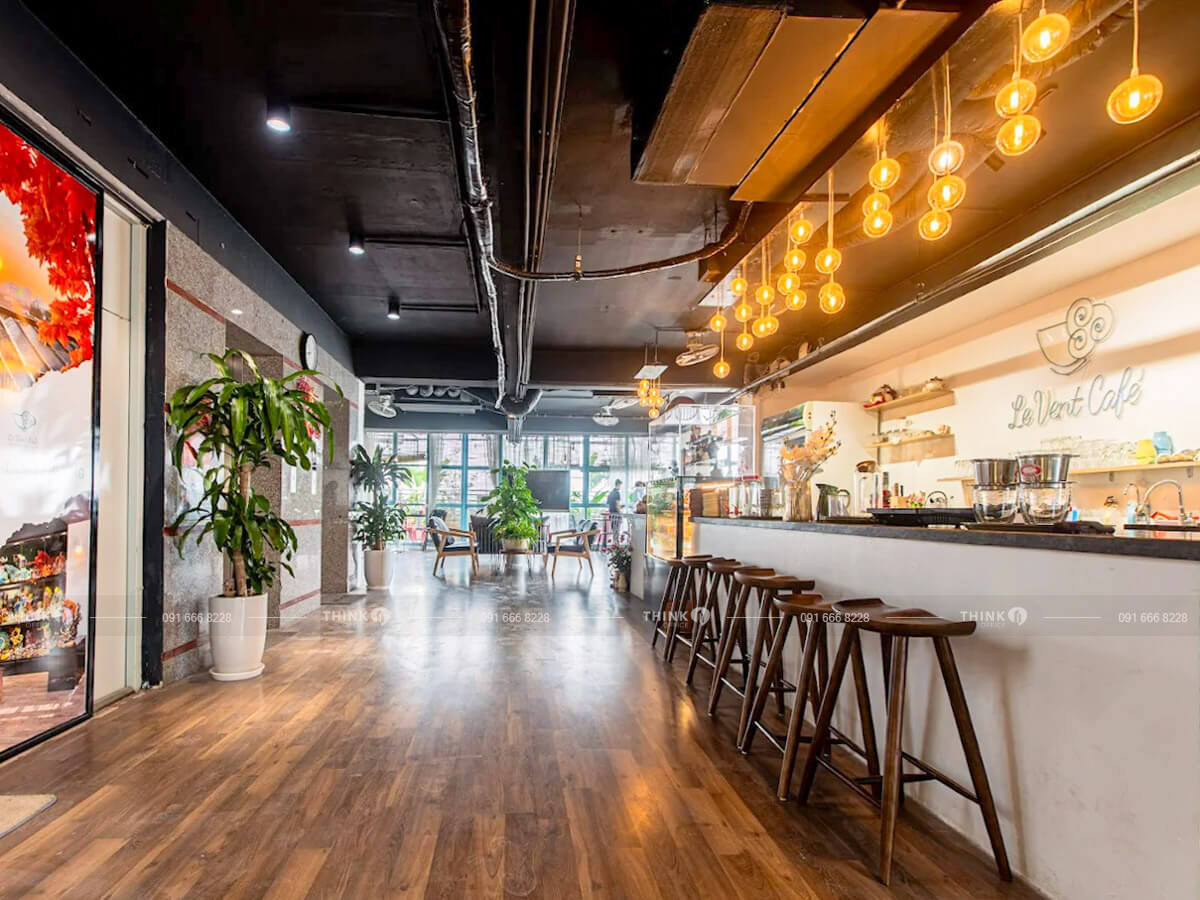 Khu vực cafe toà nhà 313 315 Bạch Mai