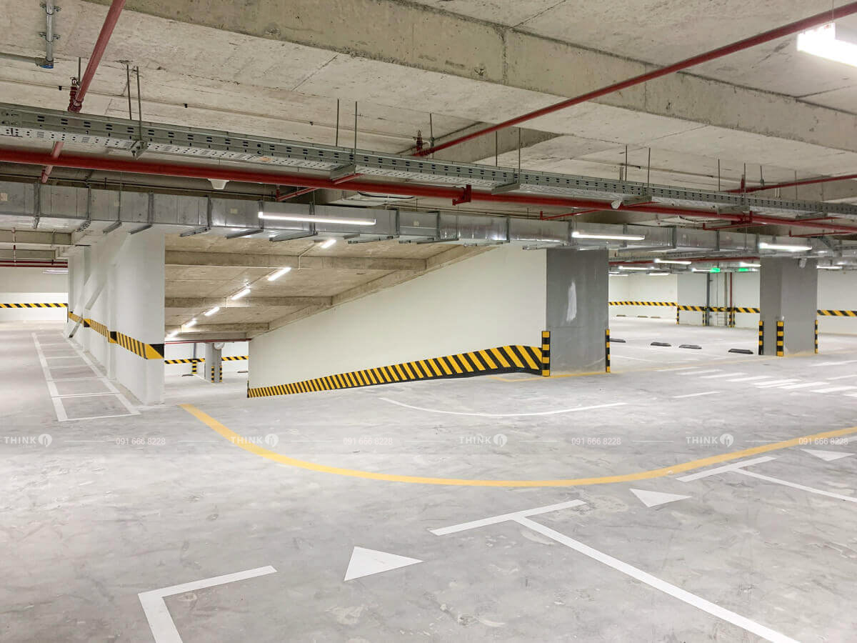 Khu vực hầm để xe toà nhà Tecos Building