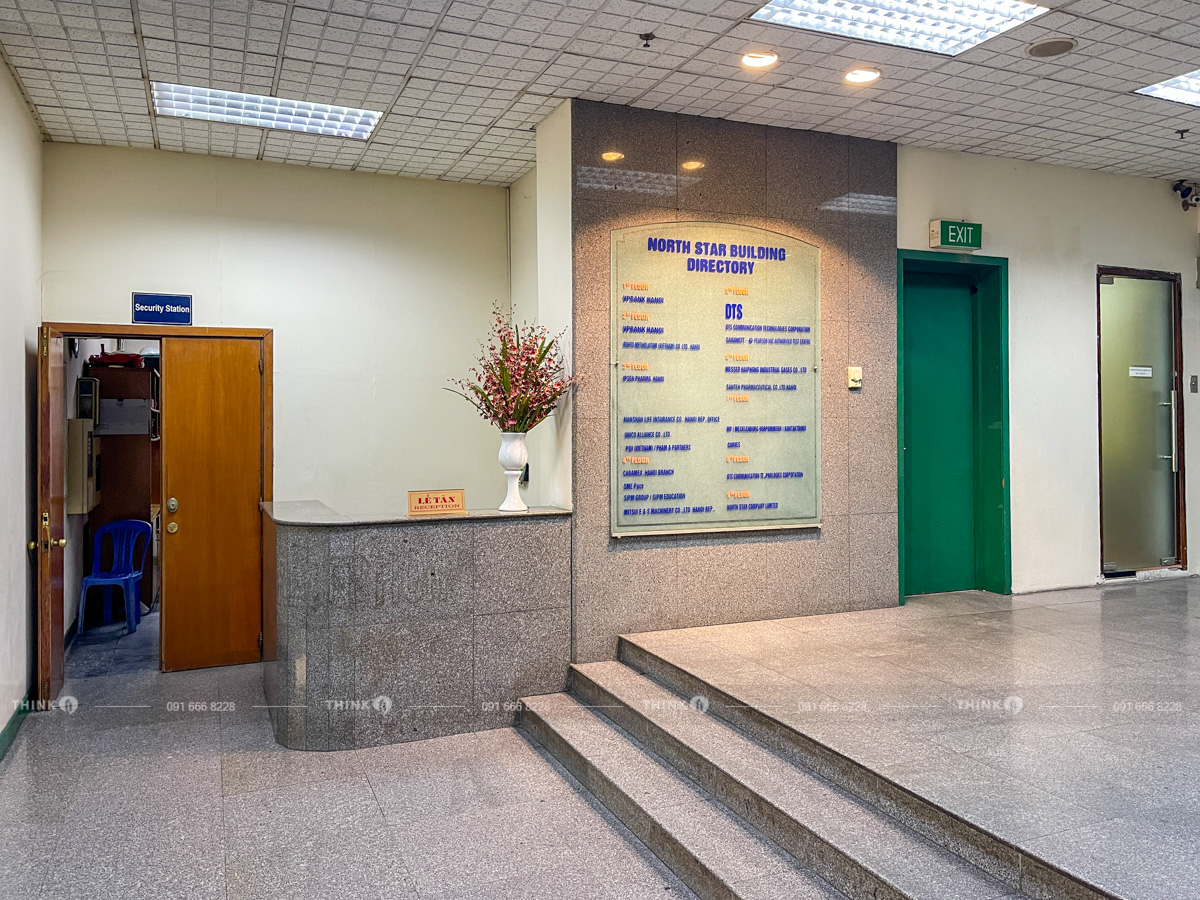 Khu vực lễ tân toà nhà Sao Bắc