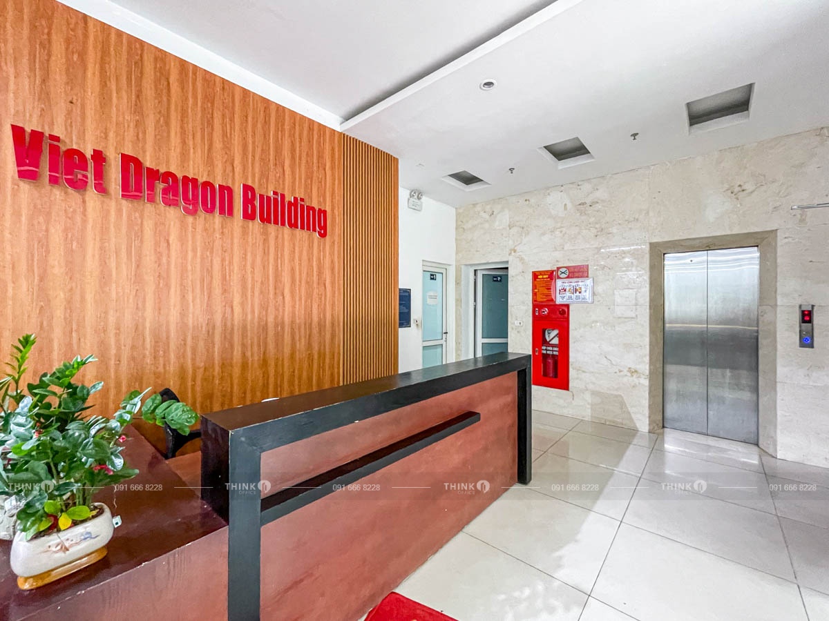 Khu vực lễ tân toà nhà Viet Dragon Building