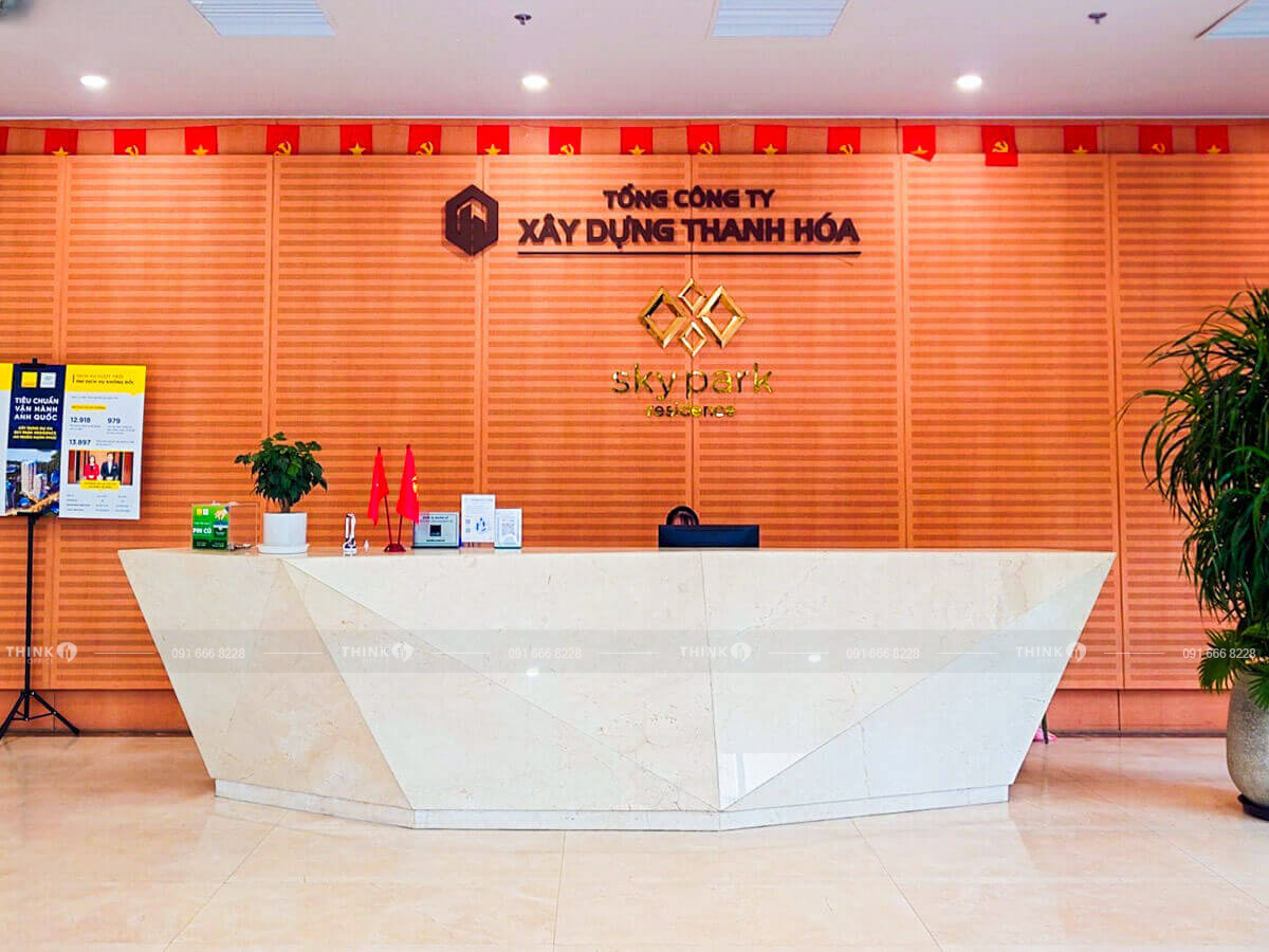 Lễ tân toà nhà Sky Park Residence