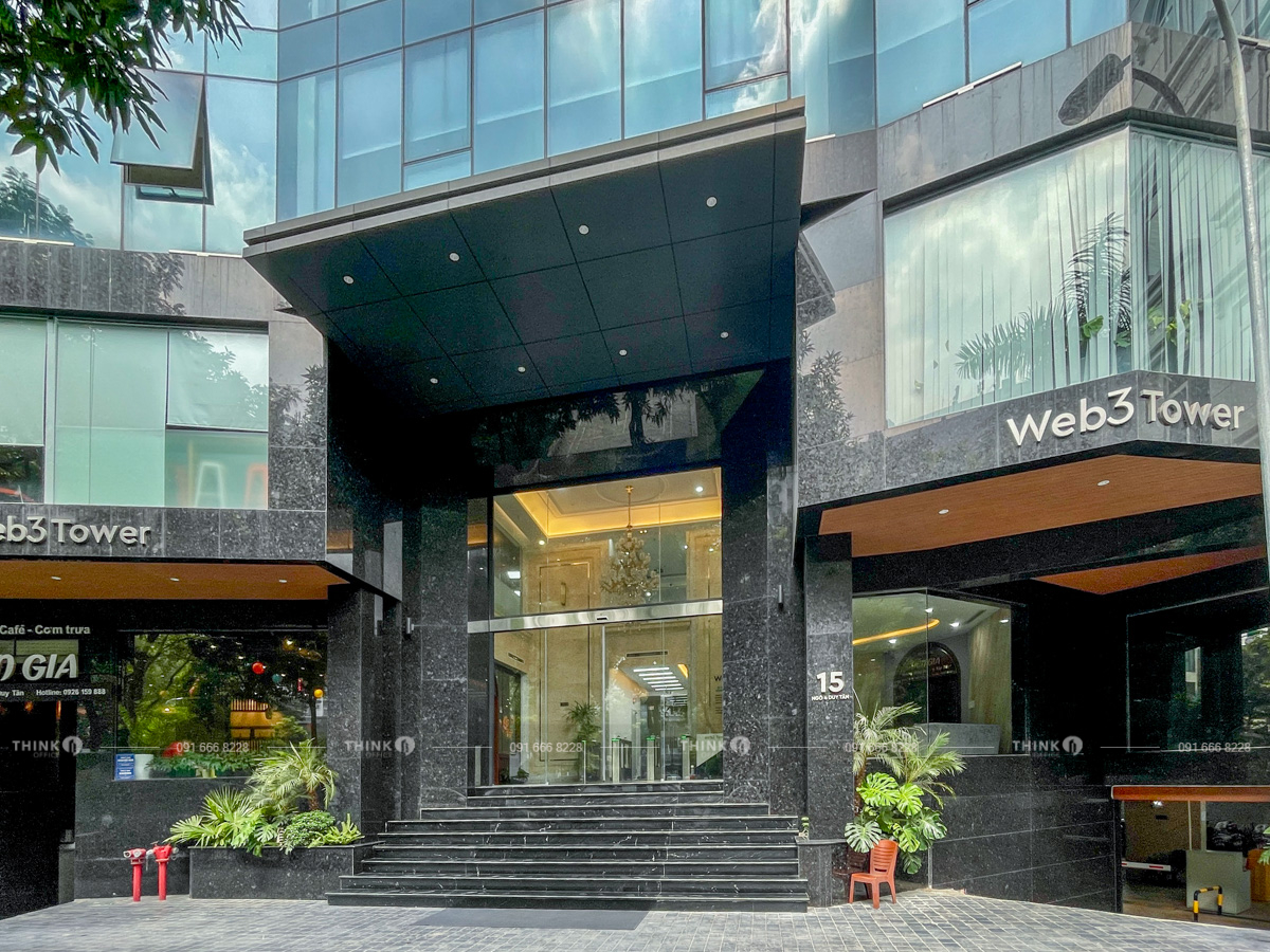 Lối vào sảnh văn phòng toà nhà Web3 Tower