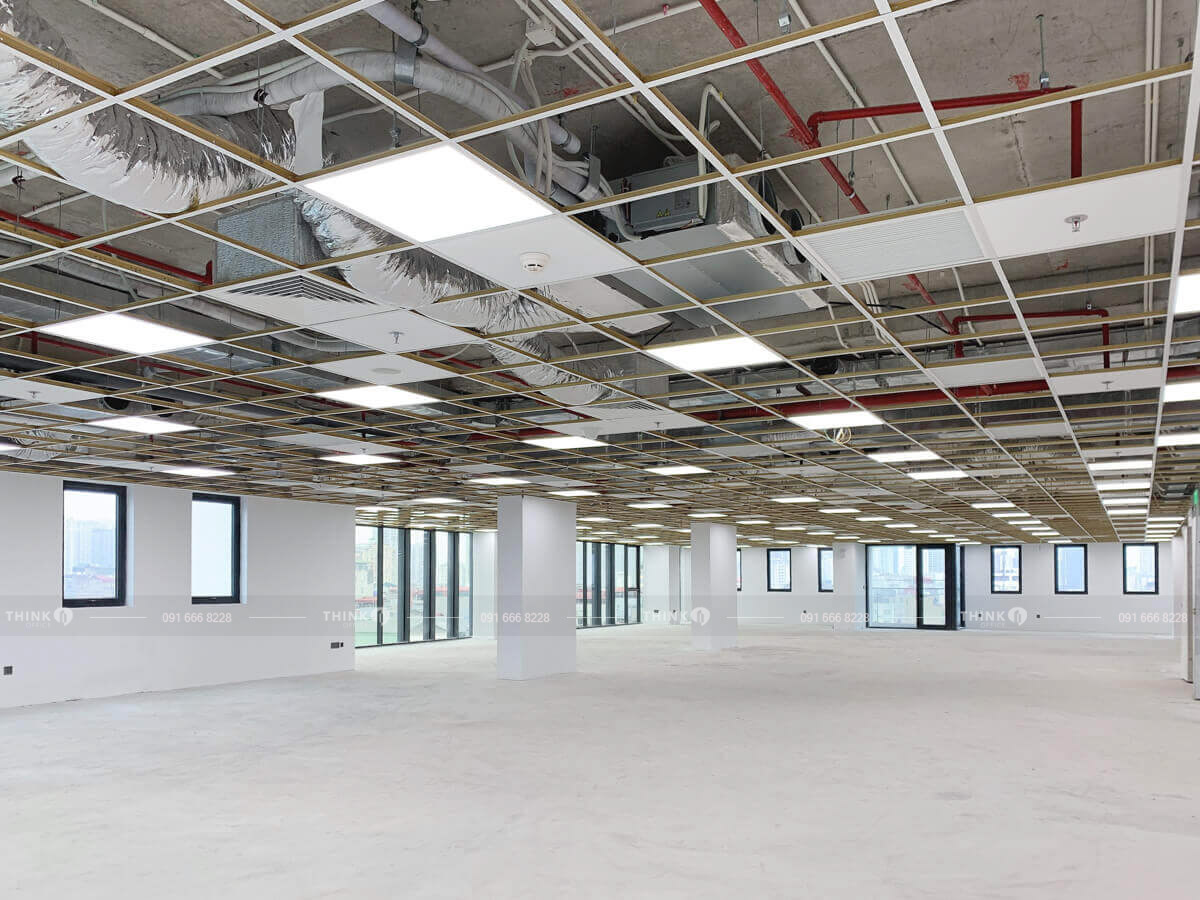 Mặt bằng điển hình cho thuê Tecos Building Chùa Láng