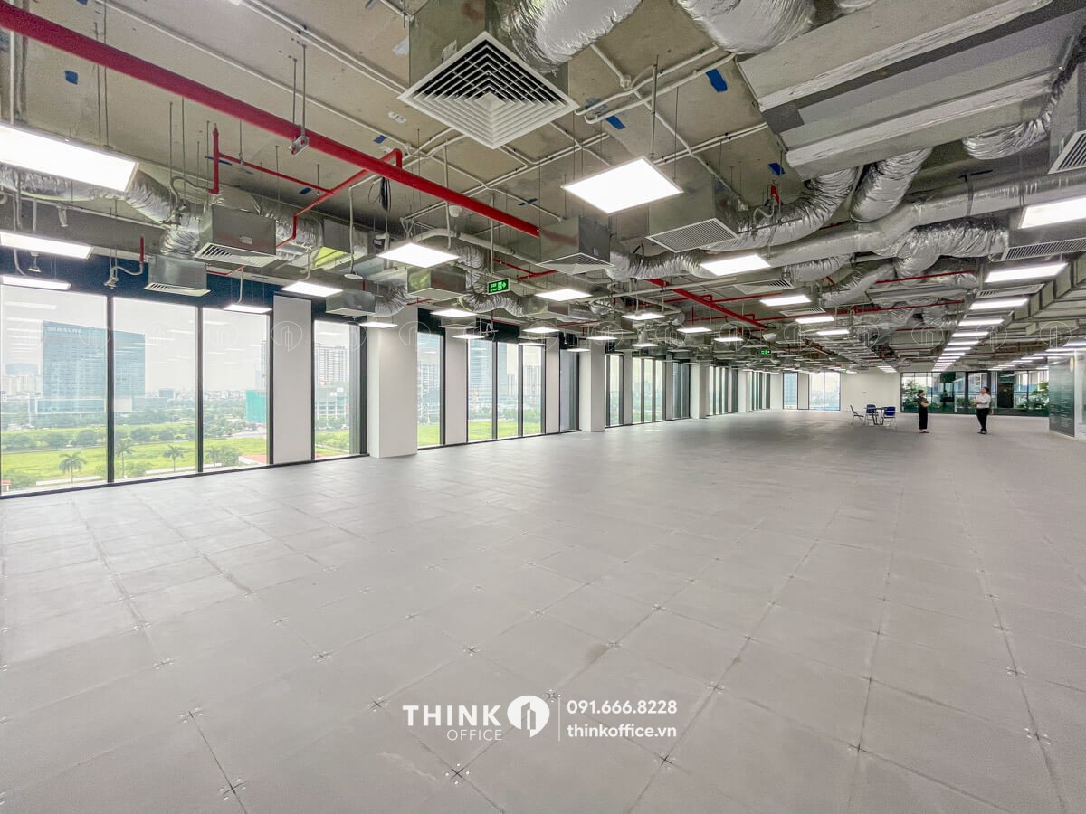 Mặt bằng văn phòng điển hình cho thuê toà nhà Oriental Square KĐT Tây Hồ Tây