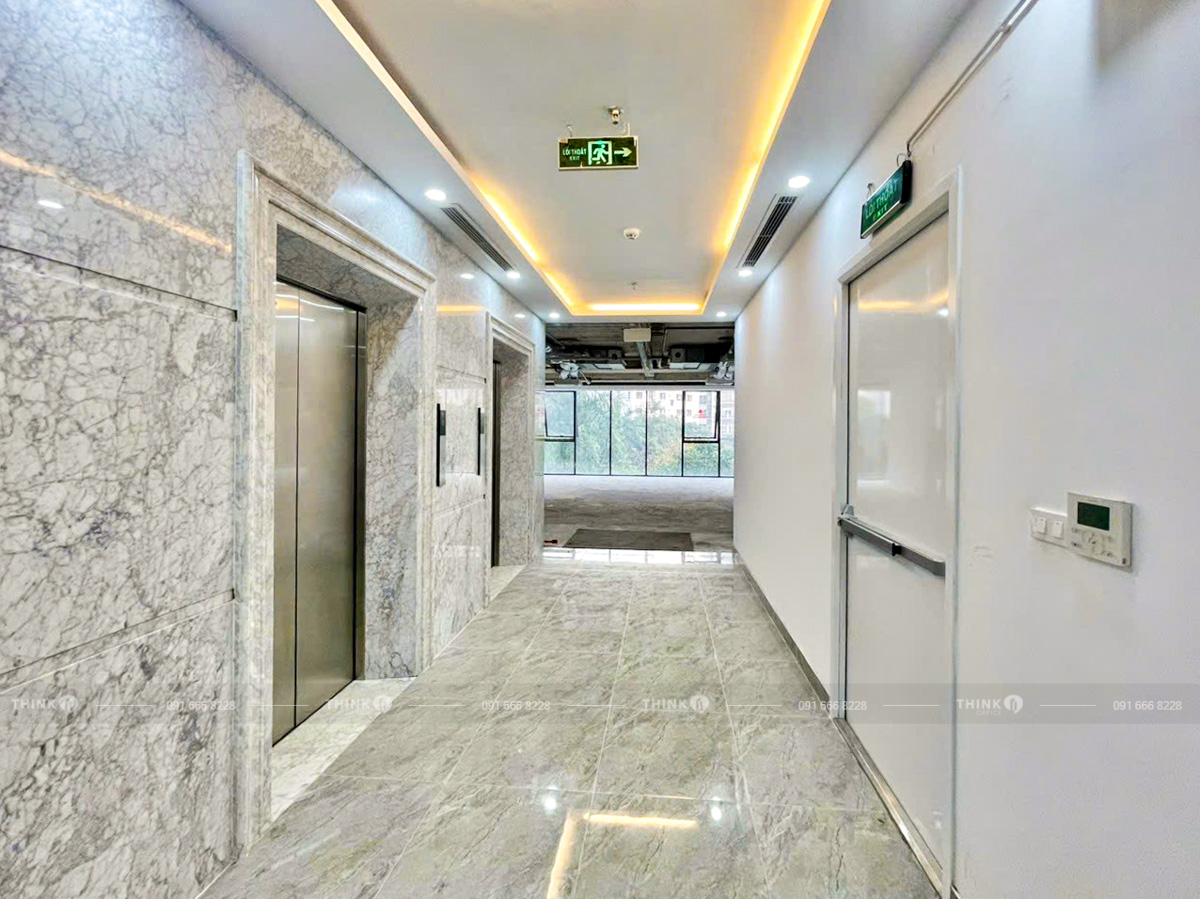 Sảnh thang máy văn phòng toà nhà Web3 Tower