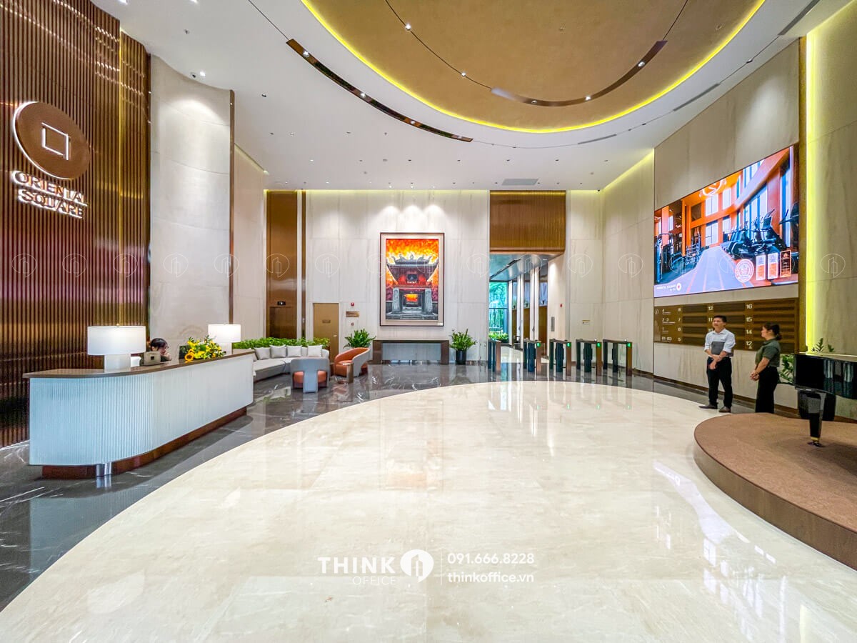 Sảnh văn phòng toà nhà Oriental Square KĐT Tây Hồ Tây